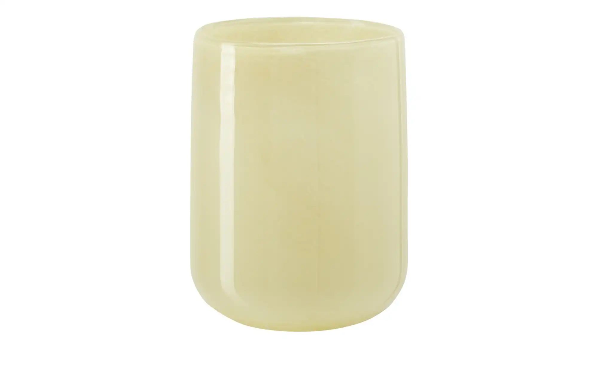 Vase ¦ gelb ¦ Glas ¦ Maße (cm): H: 23  Ø: 18 Accessoires > Vasen - Höffner günstig online kaufen