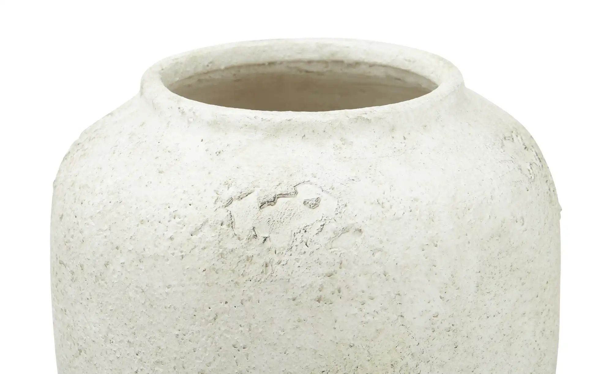 HOME STORY Vase   ¦ creme ¦ Steinzeug ¦ Maße (cm): H: 25  Ø: 18 Accessoires günstig online kaufen