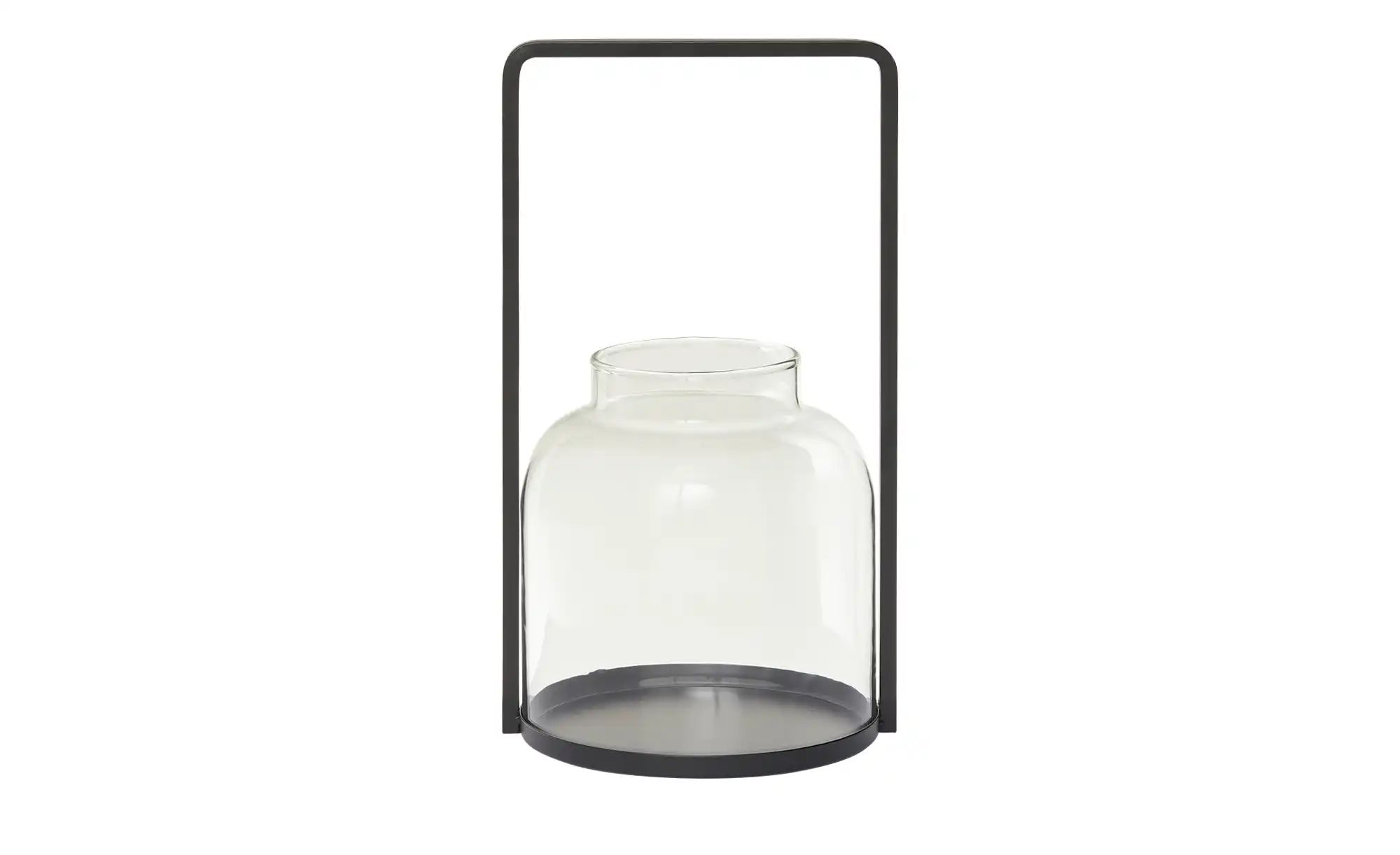 Windlicht ¦ schwarz ¦ Eisen, Glas ¦ Maße (cm): B: 19 H: 35 T: 18 Accessoire günstig online kaufen