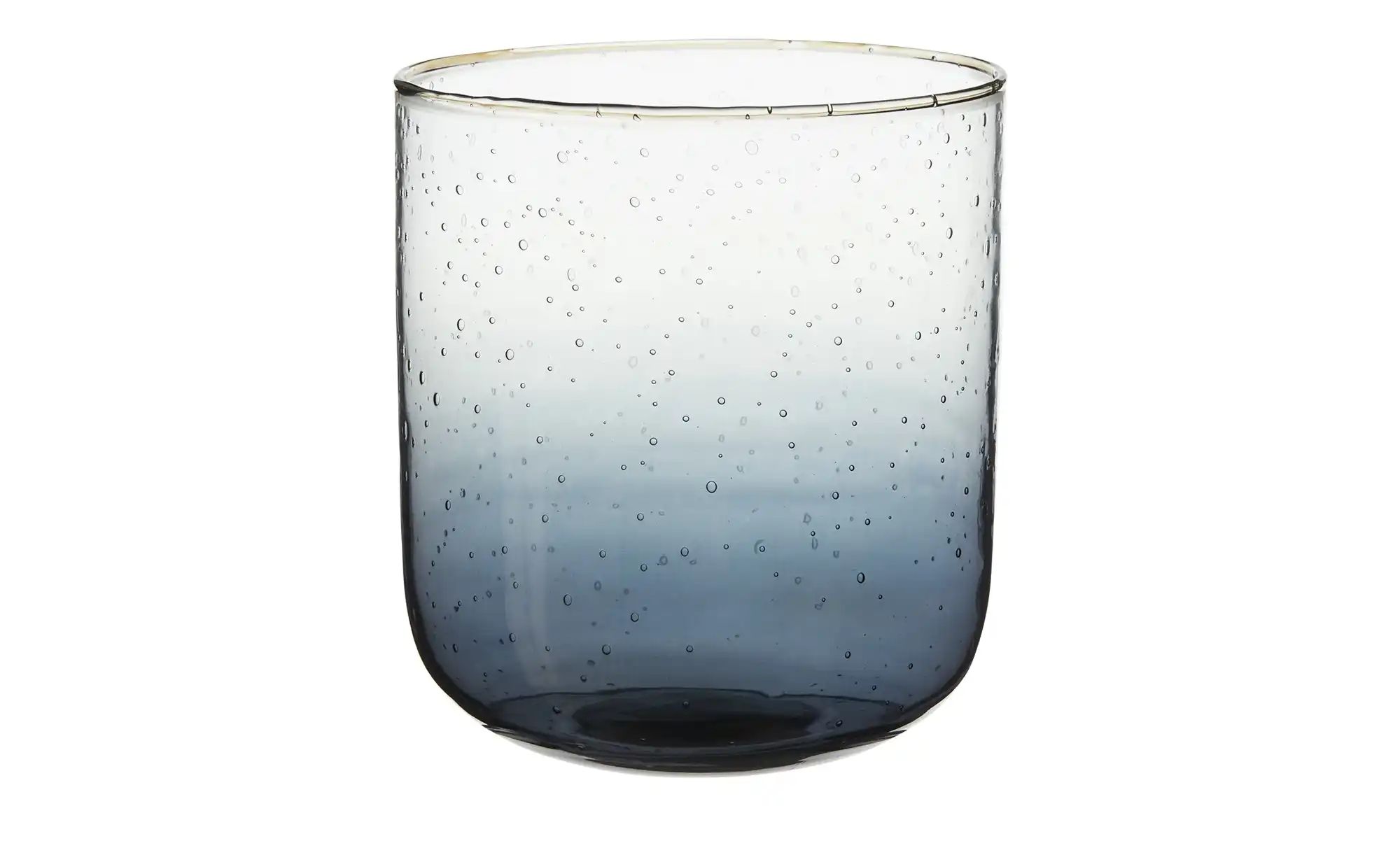 Teelichtglas ¦ blau ¦ Glas ¦ Maße (cm): H: 5  Ø: 11 Accessoires > Kerzen & günstig online kaufen