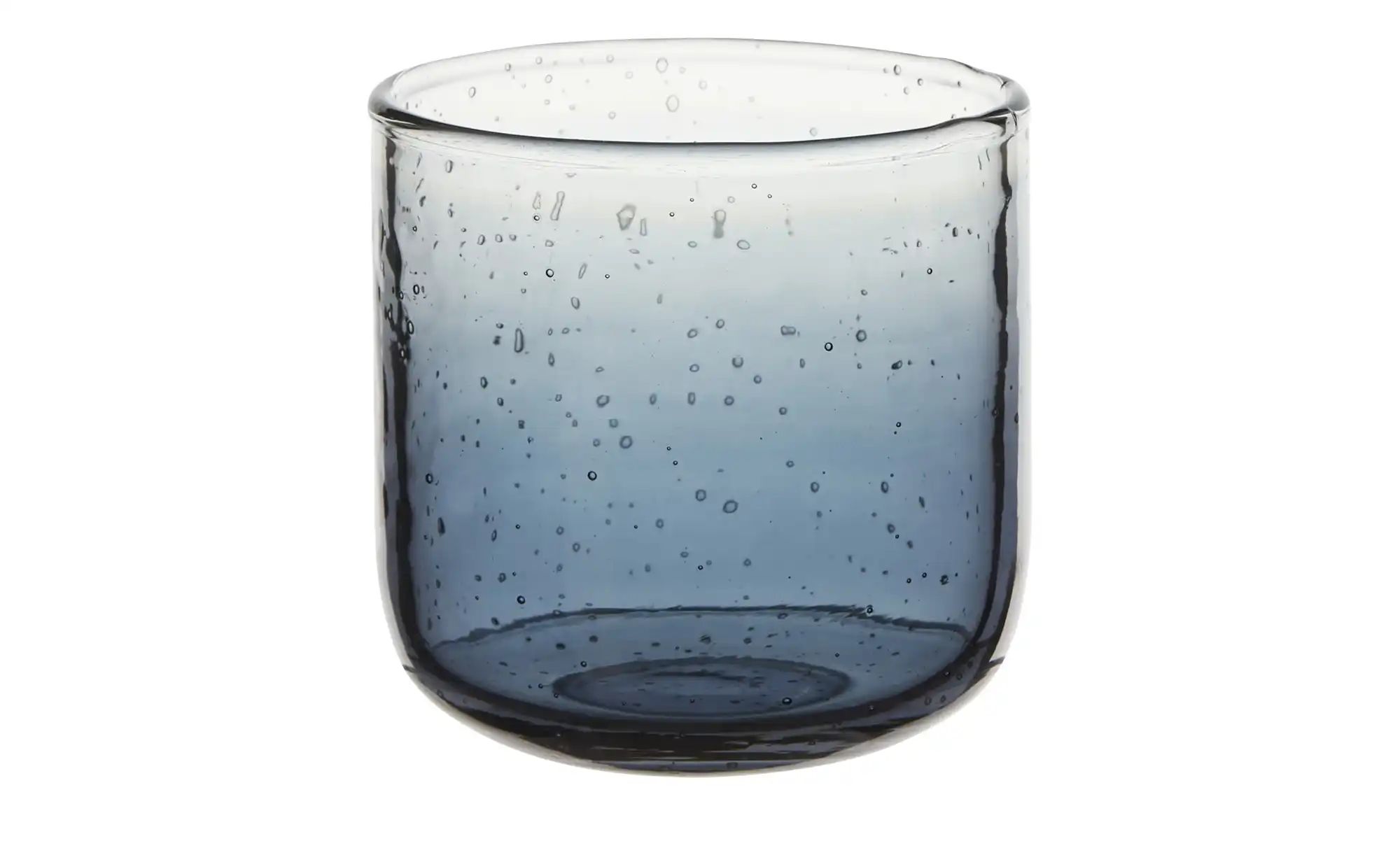 Teelichtglas ¦ blau ¦ Glas ¦ Maße (cm): H: 5  Ø: 7.5 Accessoires > Kerzen & günstig online kaufen