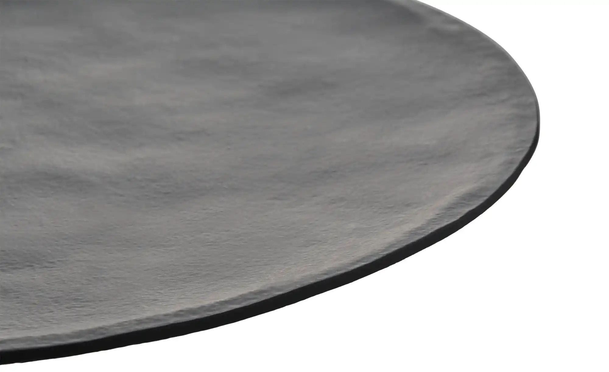 HOME STORY Deko Teller   ¦ schwarz ¦ Aluminium ¦ Maße (cm): H: 2  Ø: 43 Acc günstig online kaufen