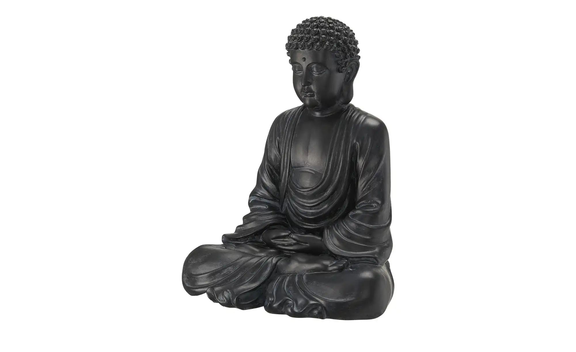 Thumbnail - HOME STORY Figur  Buddha ¦ schwarz ¦ Polyresin (Kunstharz) ¦ Maße (cm): B: 31,5 H: 38,5 T: 23.0 Accessoires > Dekoartike...