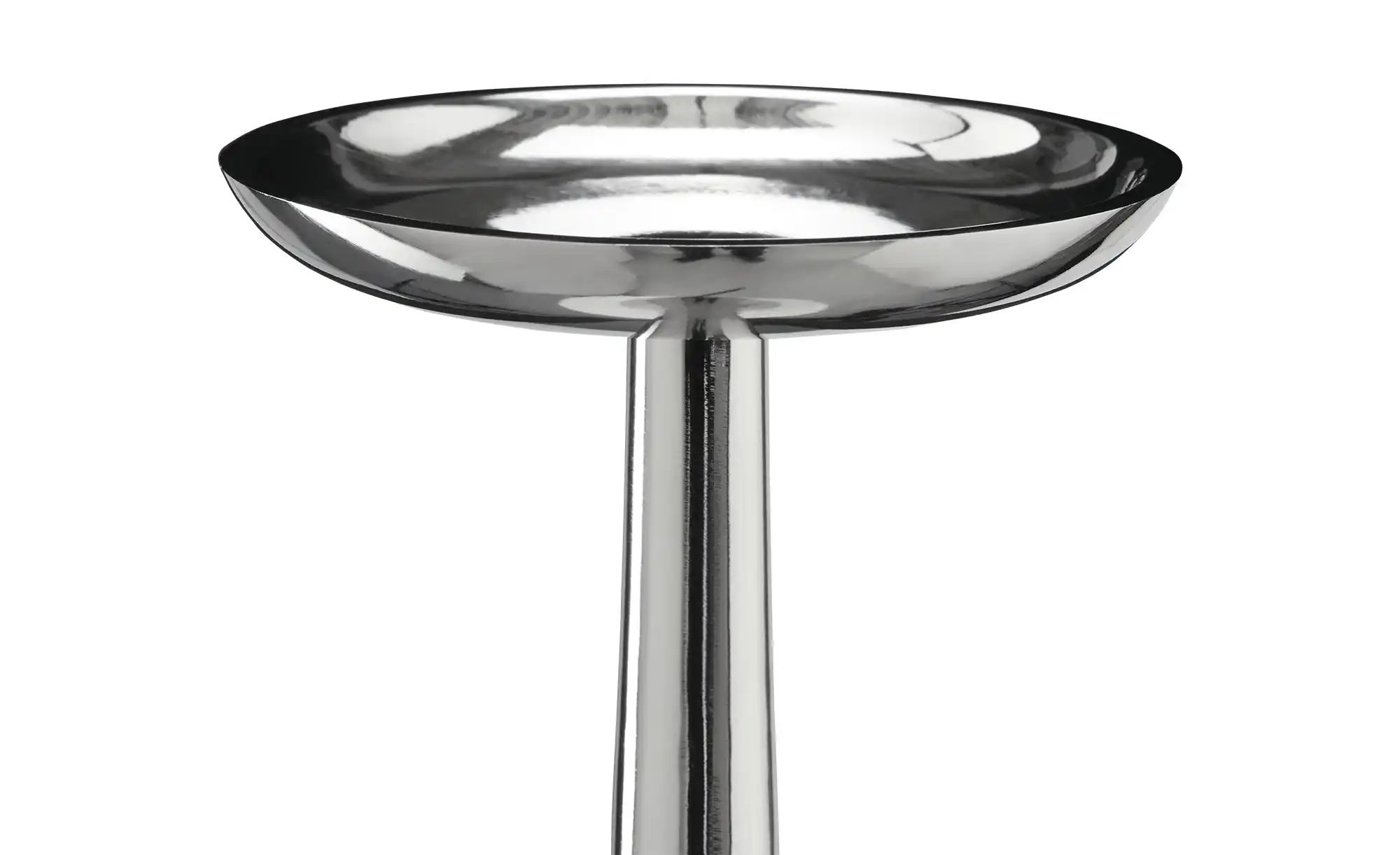 HOME STORY Kerzenständer   ¦ silber ¦ Aluminium ¦ Maße (cm): H: 28  Ø: 10 A günstig online kaufen