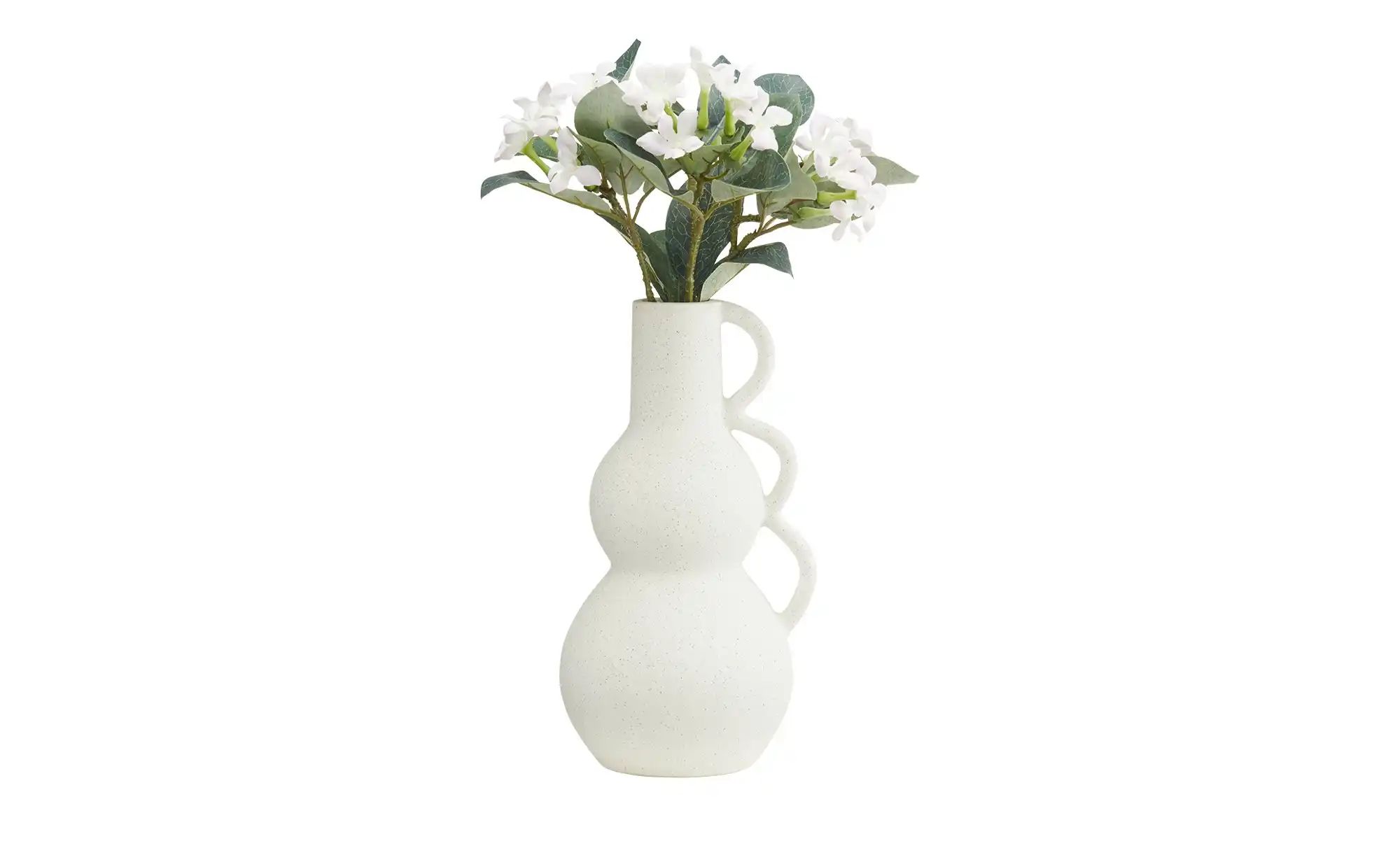 HOME STORY Vase   ¦ weiß ¦ Porzellan ¦ Maße (cm): H: 25  Ø: 1.3 Accessoires günstig online kaufen