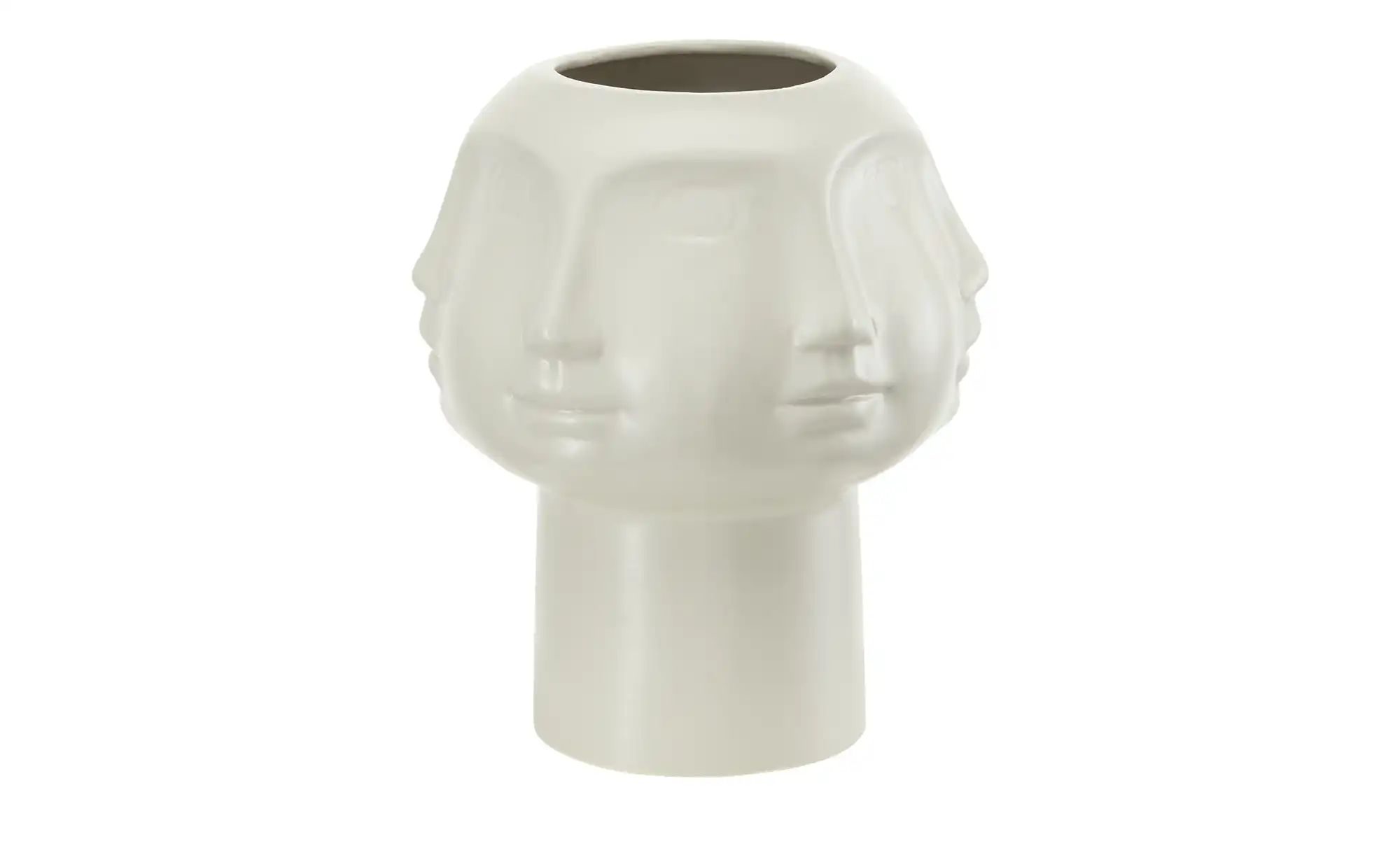 Vase   Face ¦ grau ¦ Porzellan ¦ Maße (cm): H: 21  Ø: 18 Accessoires > Vase günstig online kaufen