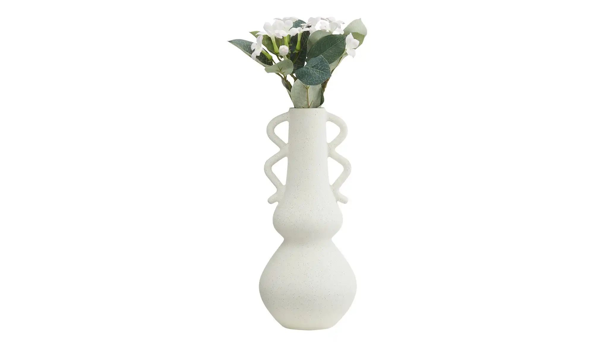 HOME STORY Vase   ¦ weiß ¦ Porzellan ¦ Maße (cm): H: 29,5  Ø: 13 Accessoire günstig online kaufen
