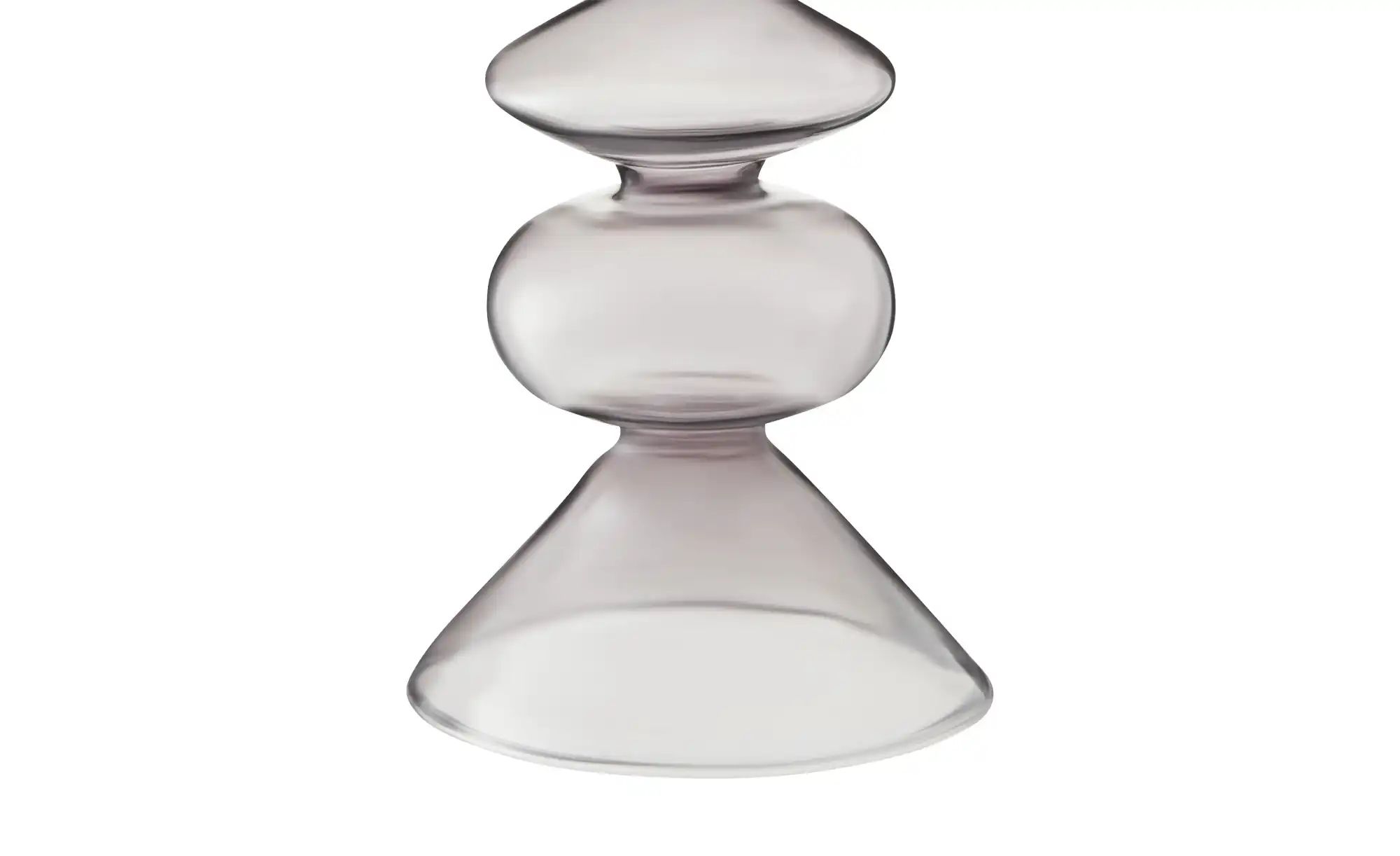 Thumbnail - HOME STORY Kerzenhalter ¦ grau ¦ Glas ¦ Maße (cm): H: 26,5 Ø: 8.5 Accessoires > Kerzen & Kerzenständer > Kerzenstände...