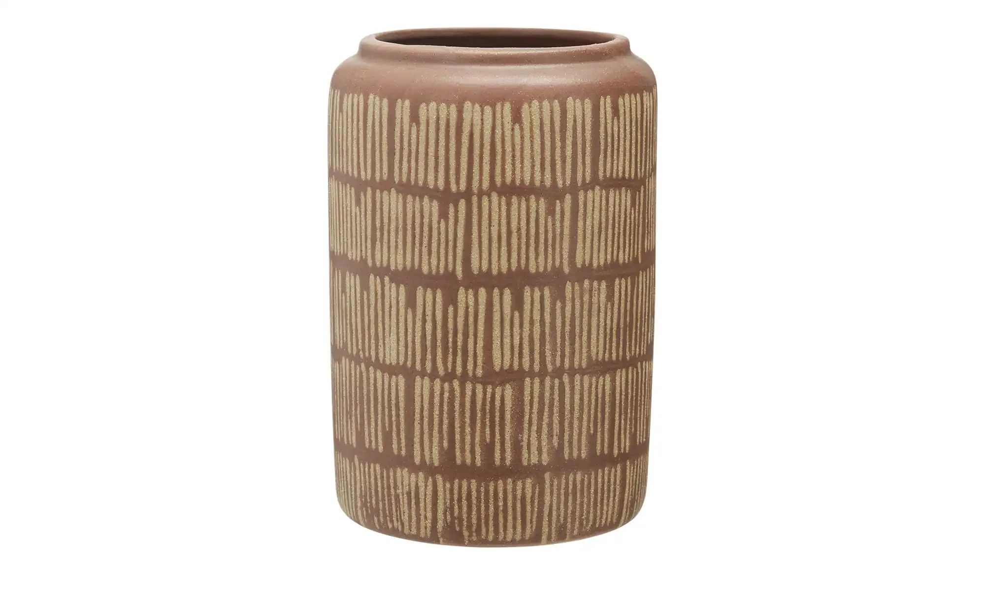 Vase ¦ braun ¦ Steinzeug ¦ Maße (cm): H: 17,8  Ø: 12 Accessoires > Vasen - günstig online kaufen