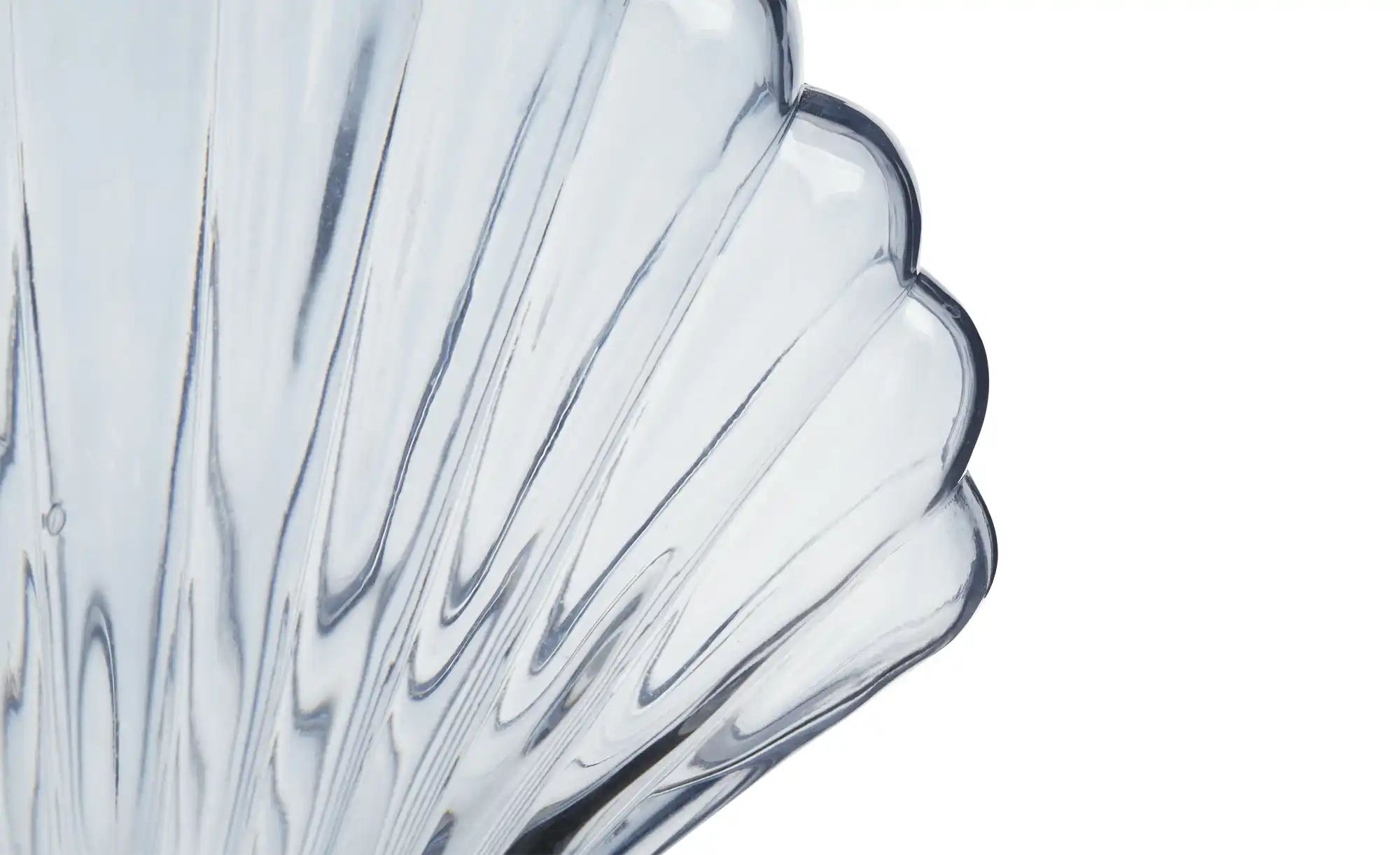 Vase   Muschel ¦ blau ¦ Glas ¦ Maße (cm): B: 20 H: 17 T: 8,5 Accessoires > günstig online kaufen