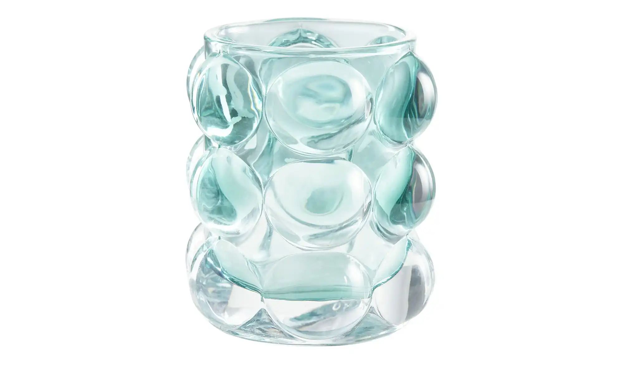 Teelichthalter ¦ türkis/petrol ¦ Glas ¦ Maße (cm): H: 9  Ø: 9 Accessoires > günstig online kaufen