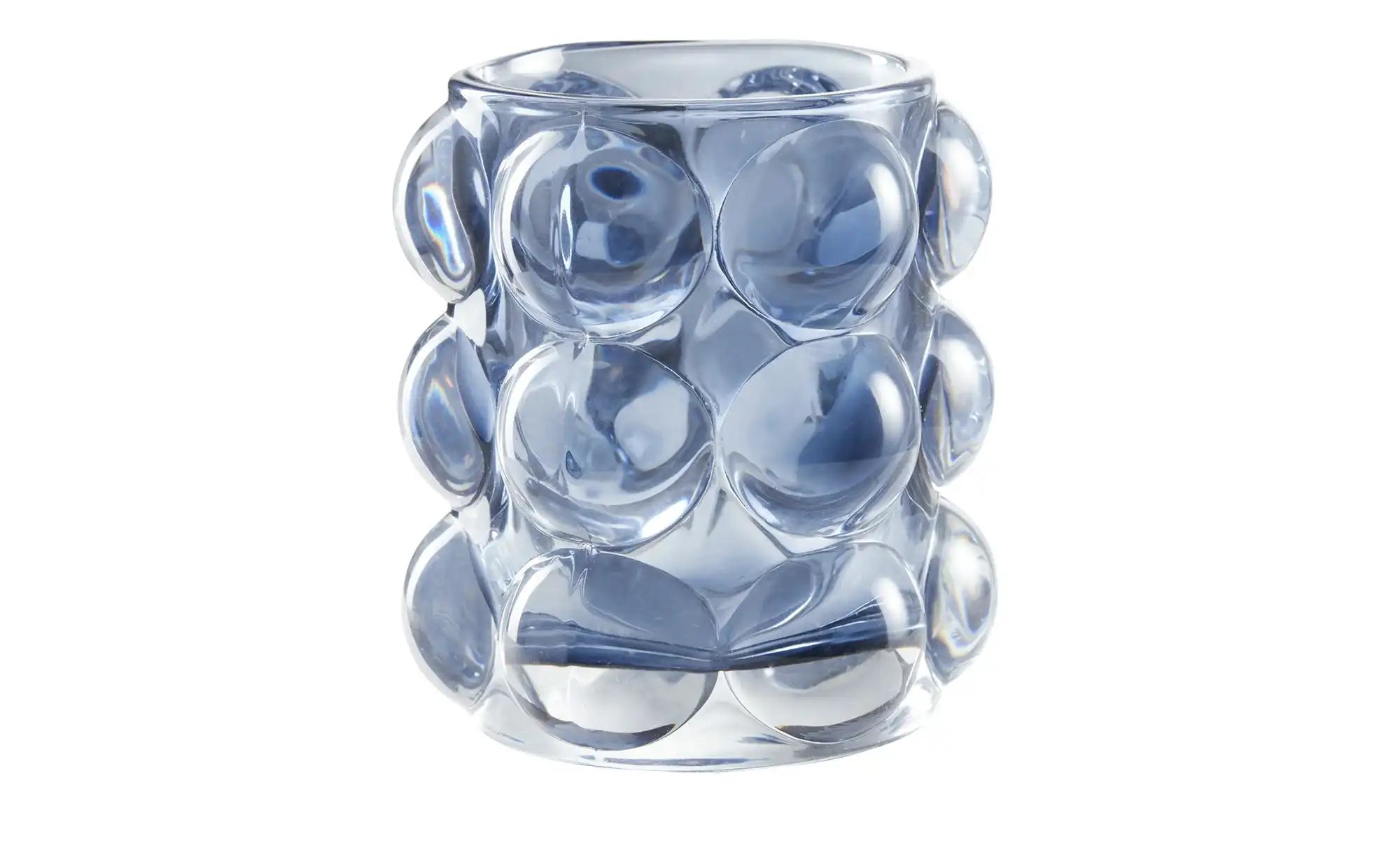 Teelichthalter ¦ blau ¦ Glas ¦ Maße (cm): H: 9  Ø: 9 Accessoires > Kerzen & günstig online kaufen