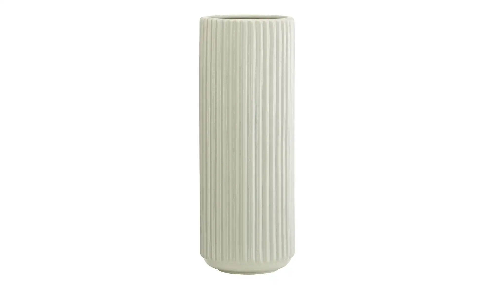 Vase ¦ grau ¦ Porzellan ¦ Maße (cm): H: 35,2  Ø: 13 Accessoires > Vasen - H günstig online kaufen