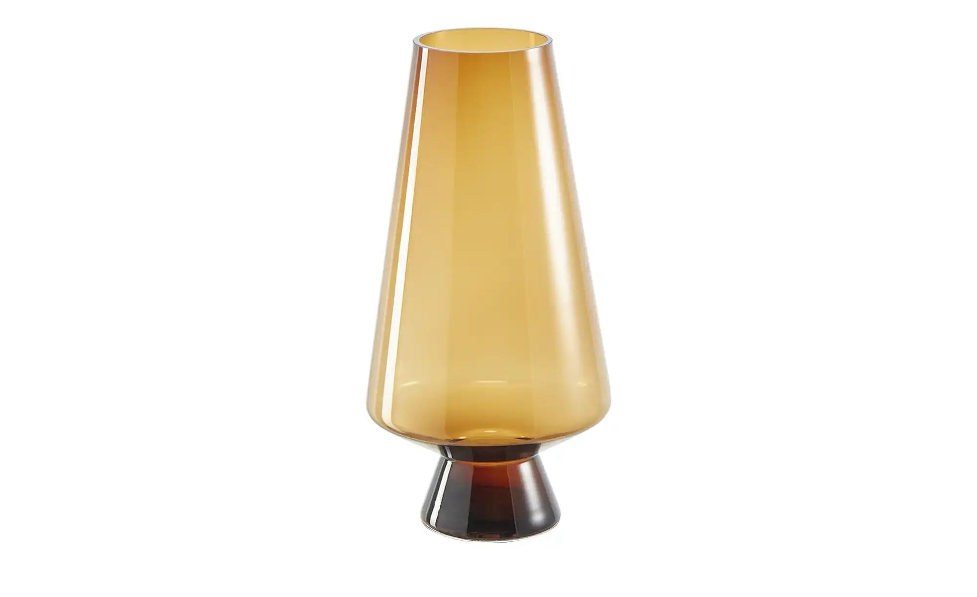 HOME STORY Vase ¦ braun ¦ Glas ¦ Maße (cm): H: 35  Ø: 17 Accessoires > Vase günstig online kaufen