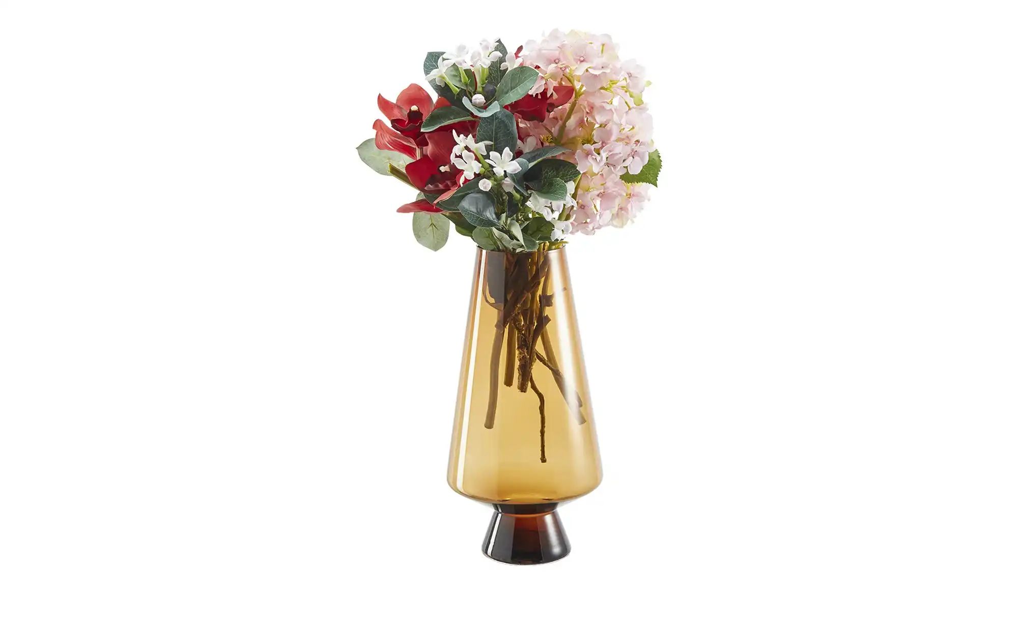 Thumbnail - HOME STORY Vase   ¦ braun ¦ Glas ¦ Maße (cm): H: 35  Ø: 17 Accessoires > Vasen - Höffner