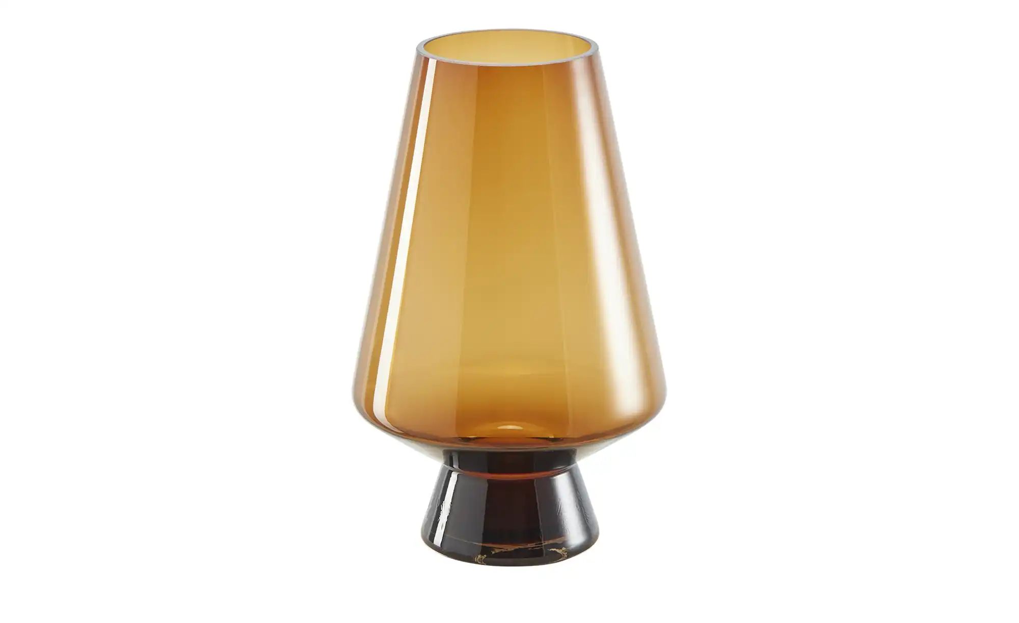 HOME STORY Vase ¦ braun ¦ Glas ¦ Maße (cm): H: 26  Ø: 16 Accessoires > Vase günstig online kaufen