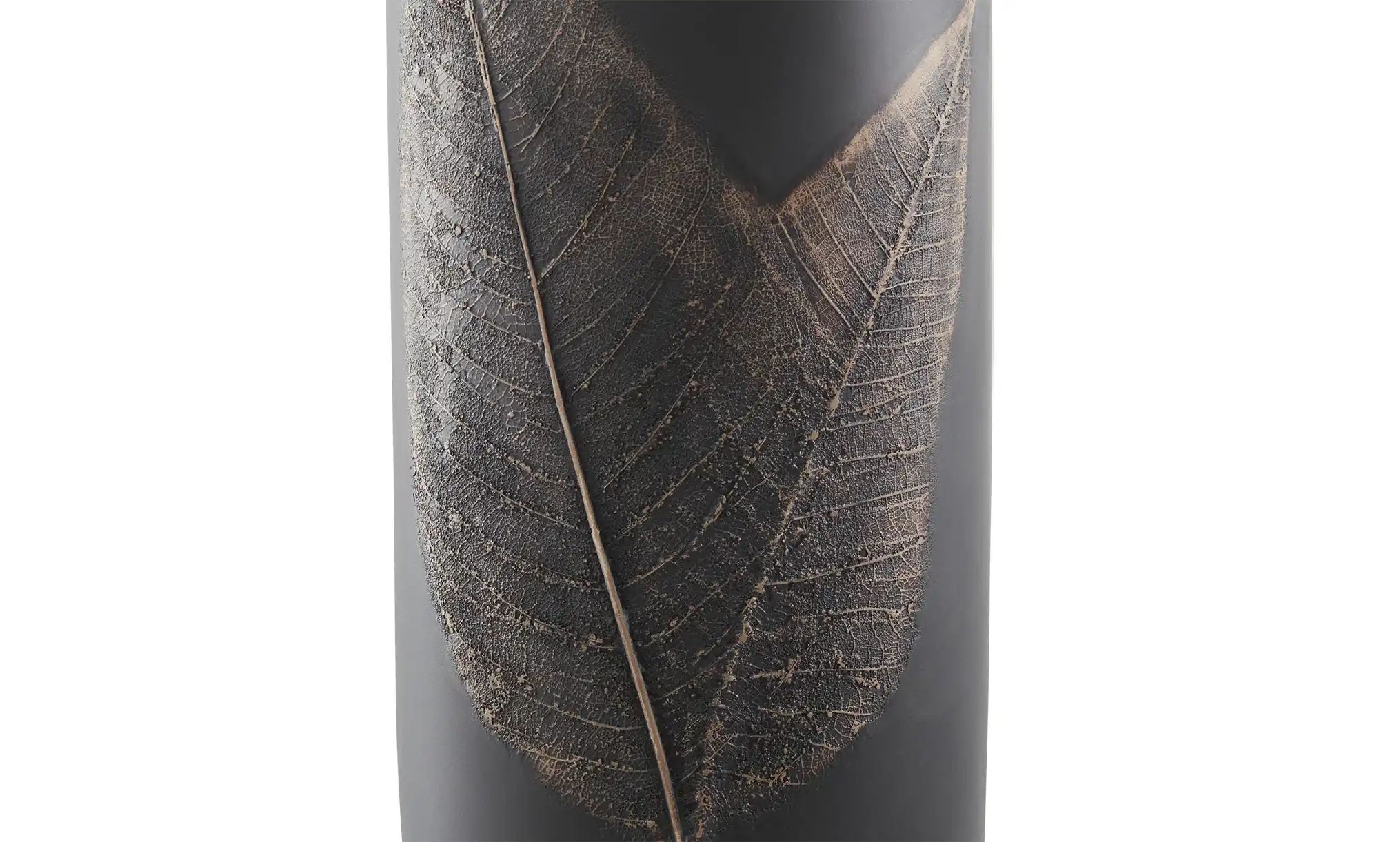 Deko Vase ¦ schwarz ¦ Polyresin (Kunstharz) ¦ Maße (cm): H: 35,5  Ø: 12 Acc günstig online kaufen