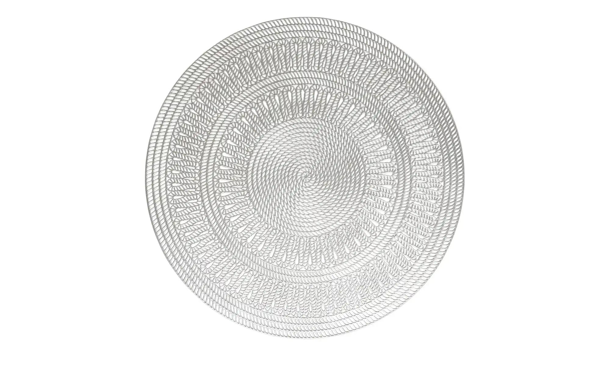 Thumbnail - Platzset   ¦ silber ¦ Kunststoff ¦ Maße (cm): H: 0,2  Ø: 38 Weihnachten - Höffner