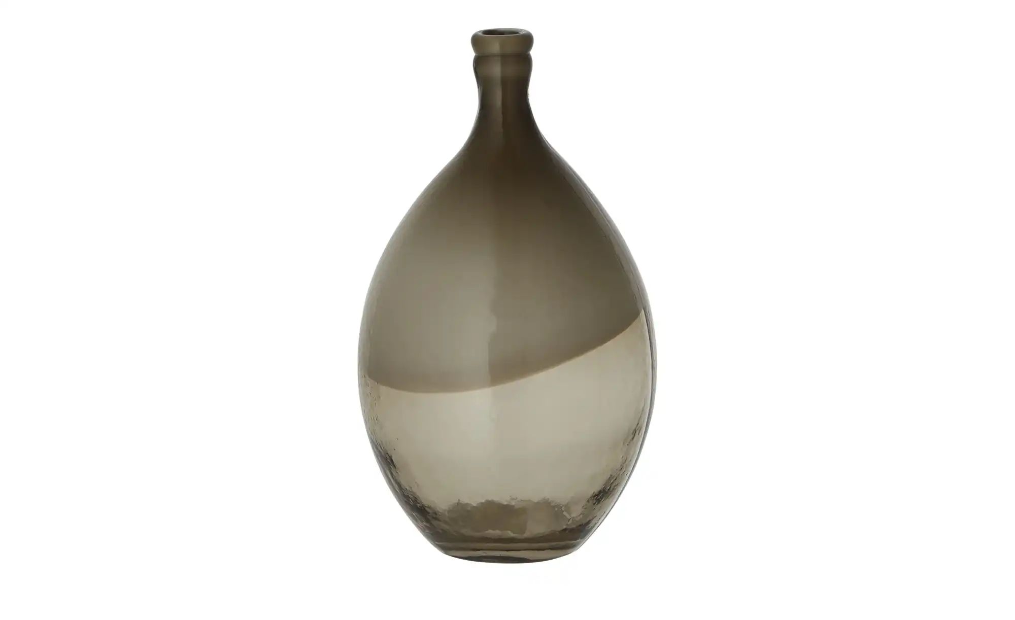 HOME STORY Vase ¦ braun ¦ Glas ¦ Maße (cm): H: 33  Ø: 19 Accessoires > Vase günstig online kaufen