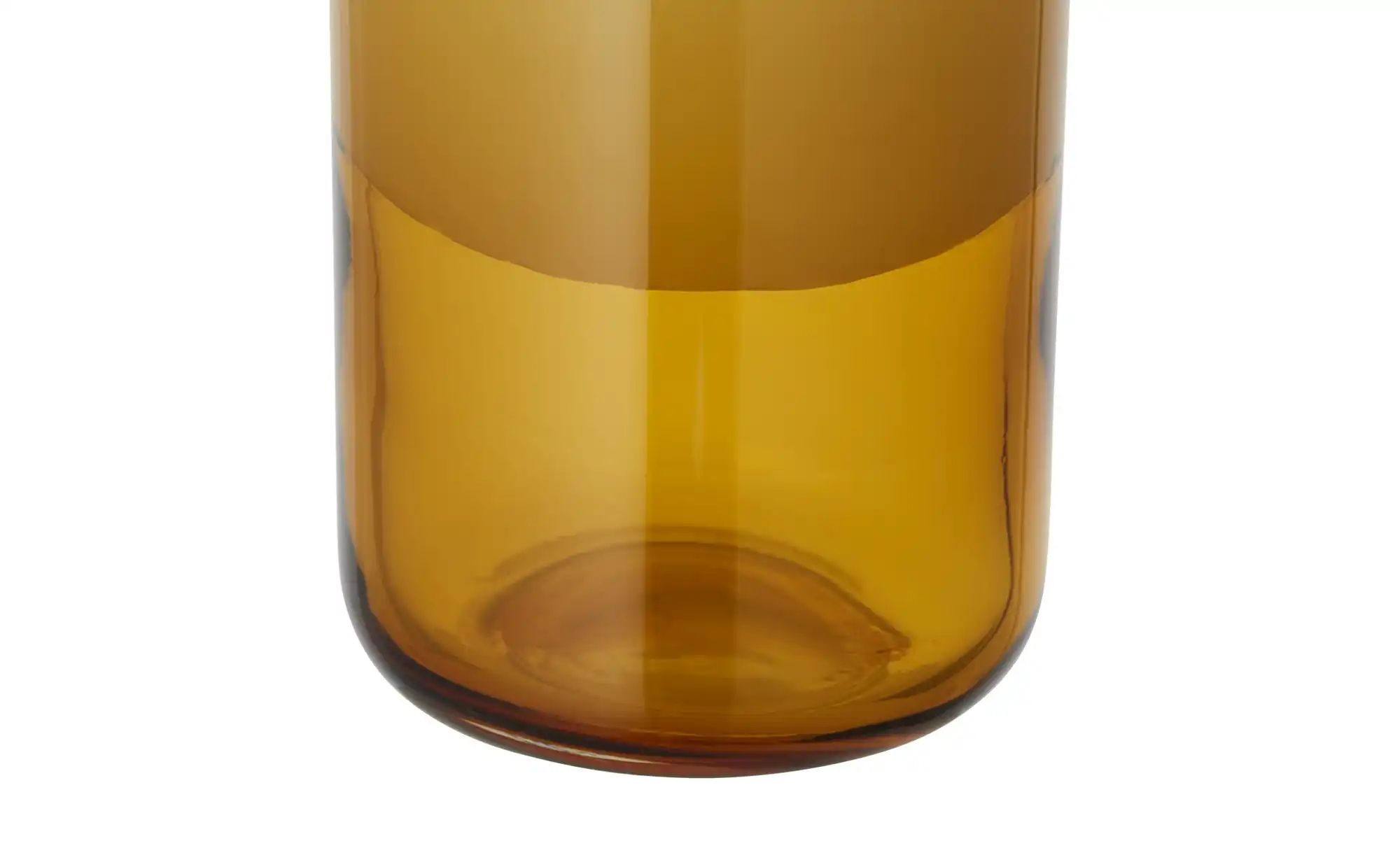 HOME STORY Vase   ¦ gelb ¦ Glas ¦ Maße (cm): H: 46  Ø: 15 Accessoires > Vas günstig online kaufen