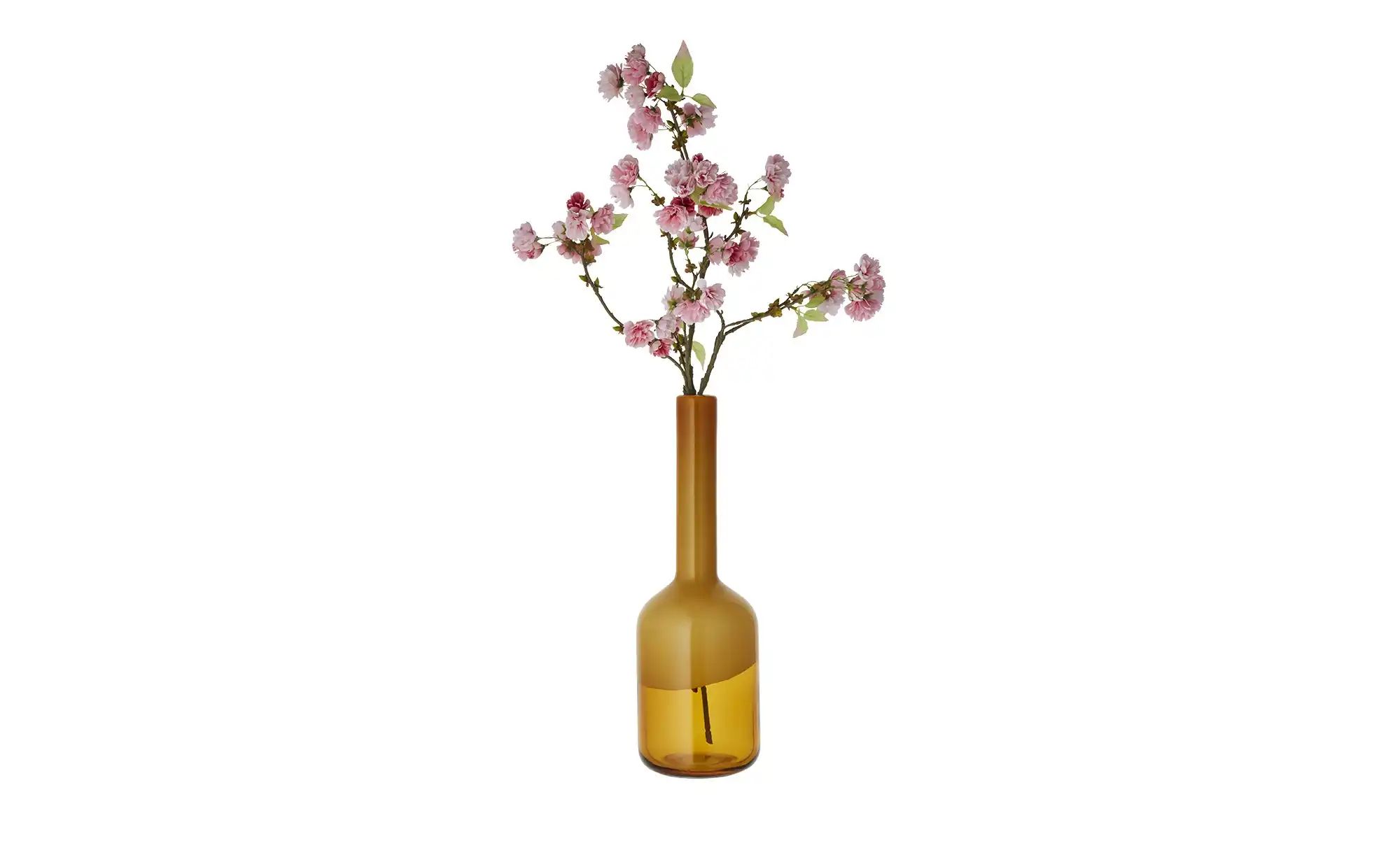 HOME STORY Vase ¦ gelb ¦ Glas ¦ Maße (cm): H: 46  Ø: 15 Accessoires > Vasen günstig online kaufen