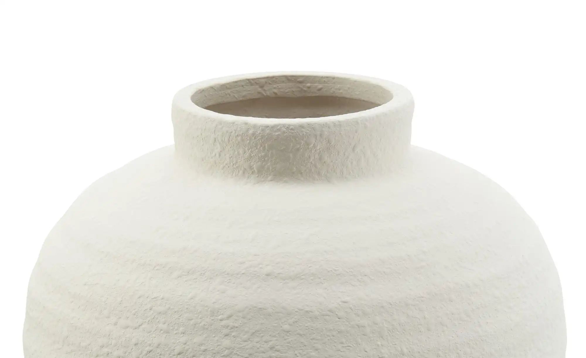 HOME STORY Vase   ¦ weiß ¦ Terracotta ¦ Maße (cm): H: 33  Ø: 25 Accessoires günstig online kaufen