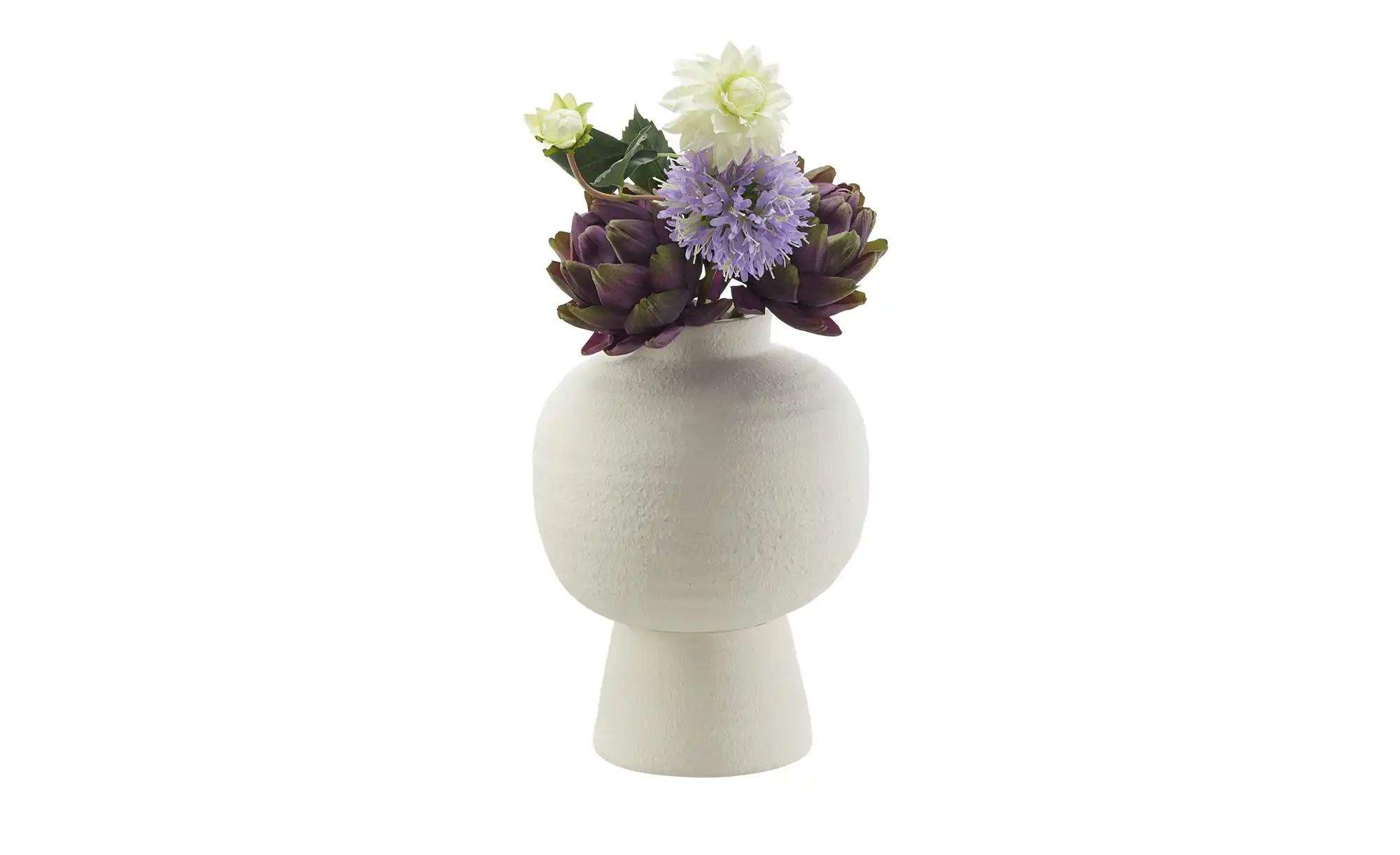 Thumbnail - HOME STORY Vase   ¦ weiß ¦ Terracotta ¦ Maße (cm): H: 33  Ø: 25 Accessoires > Vasen - Höffner