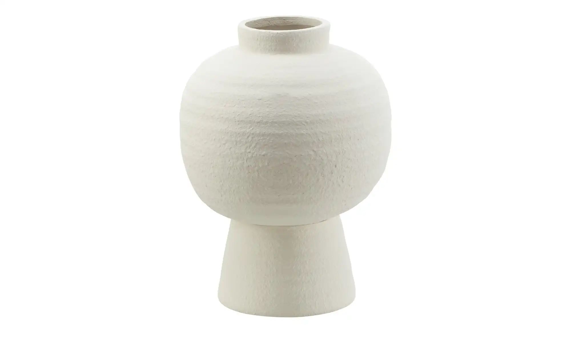 HOME STORY Vase   ¦ weiß ¦ Terracotta ¦ Maße (cm): H: 33  Ø: 25 Accessoires günstig online kaufen