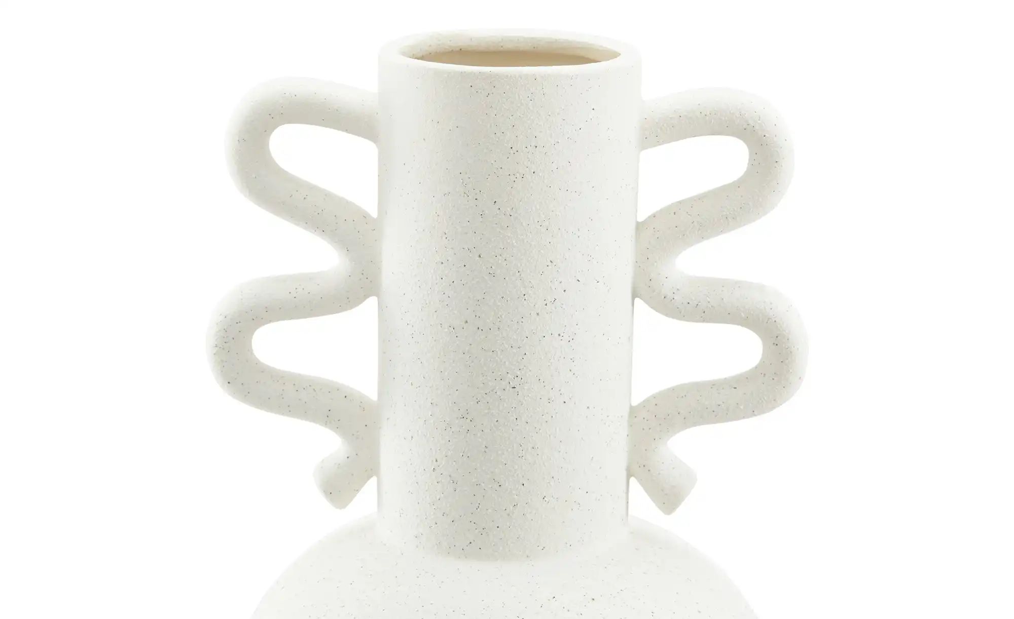 HOME STORY Vase   ¦ creme ¦ Steinzeug ¦ Maße (cm): B: 15 H: 28,5 Accessoire günstig online kaufen