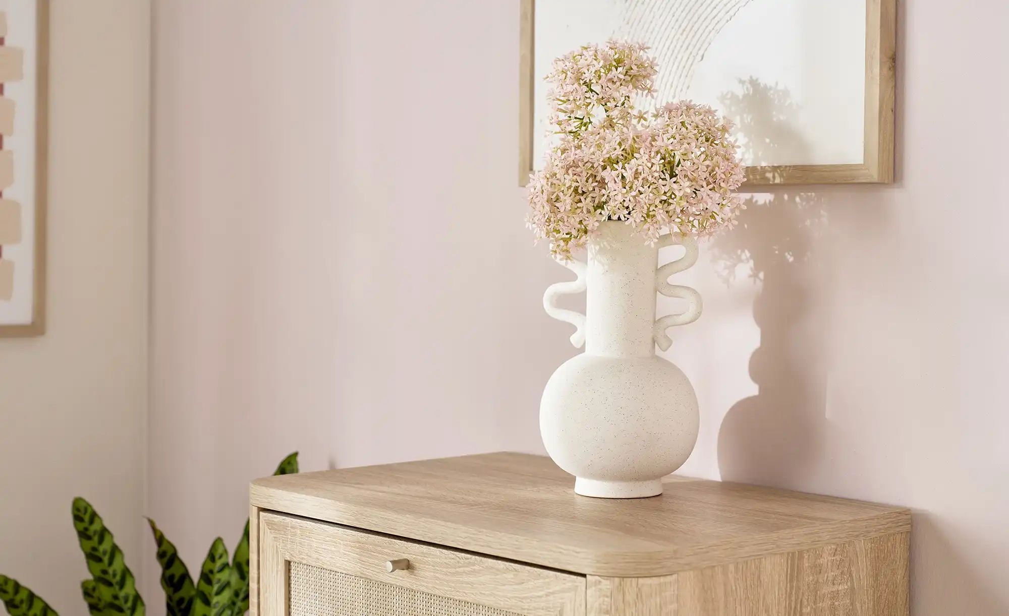 Thumbnail - HOME STORY Vase   ¦ creme ¦ Steinzeug ¦ Maße (cm): B: 15 H: 28,5 Accessoires > Vasen - Höffner