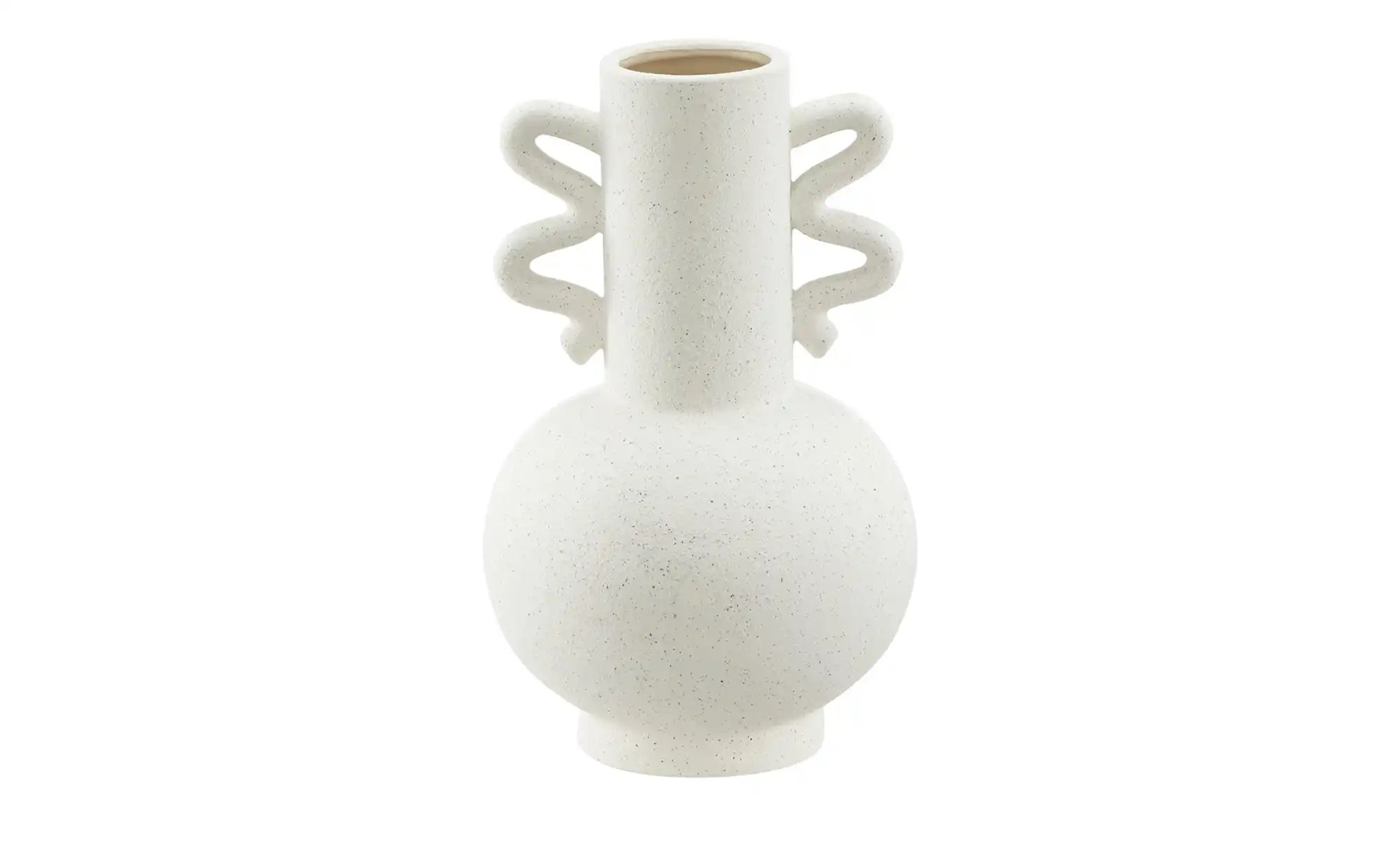 HOME STORY Vase ¦ creme ¦ Steinzeug ¦ Maße (cm): B: 14 H: 23,5 Accessoires günstig online kaufen