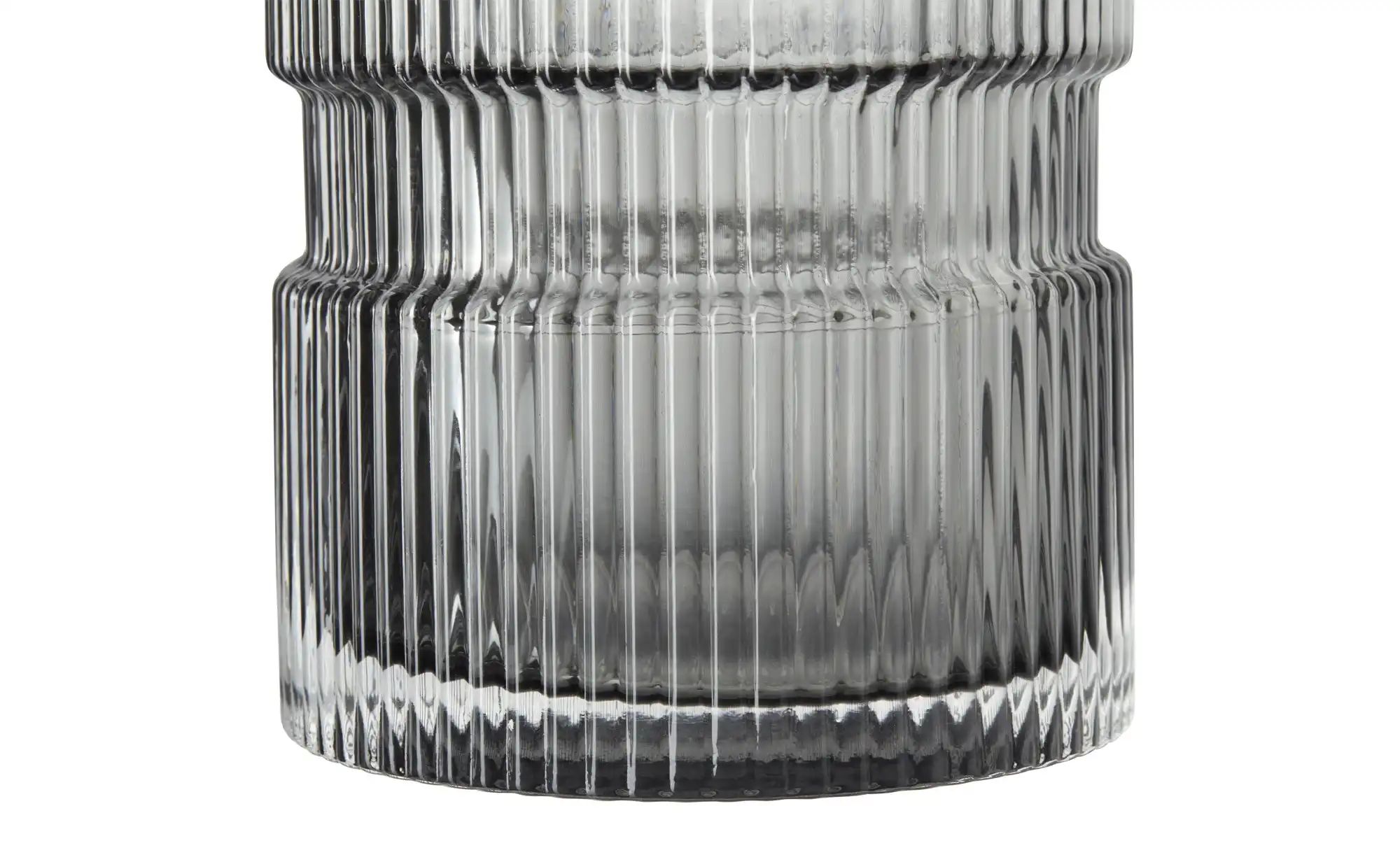 Thumbnail - HOME STORY Vase   ¦ grau ¦ Glas ¦ Maße (cm): H: 30  Ø: 12 Accessoires > Vasen - Höffner