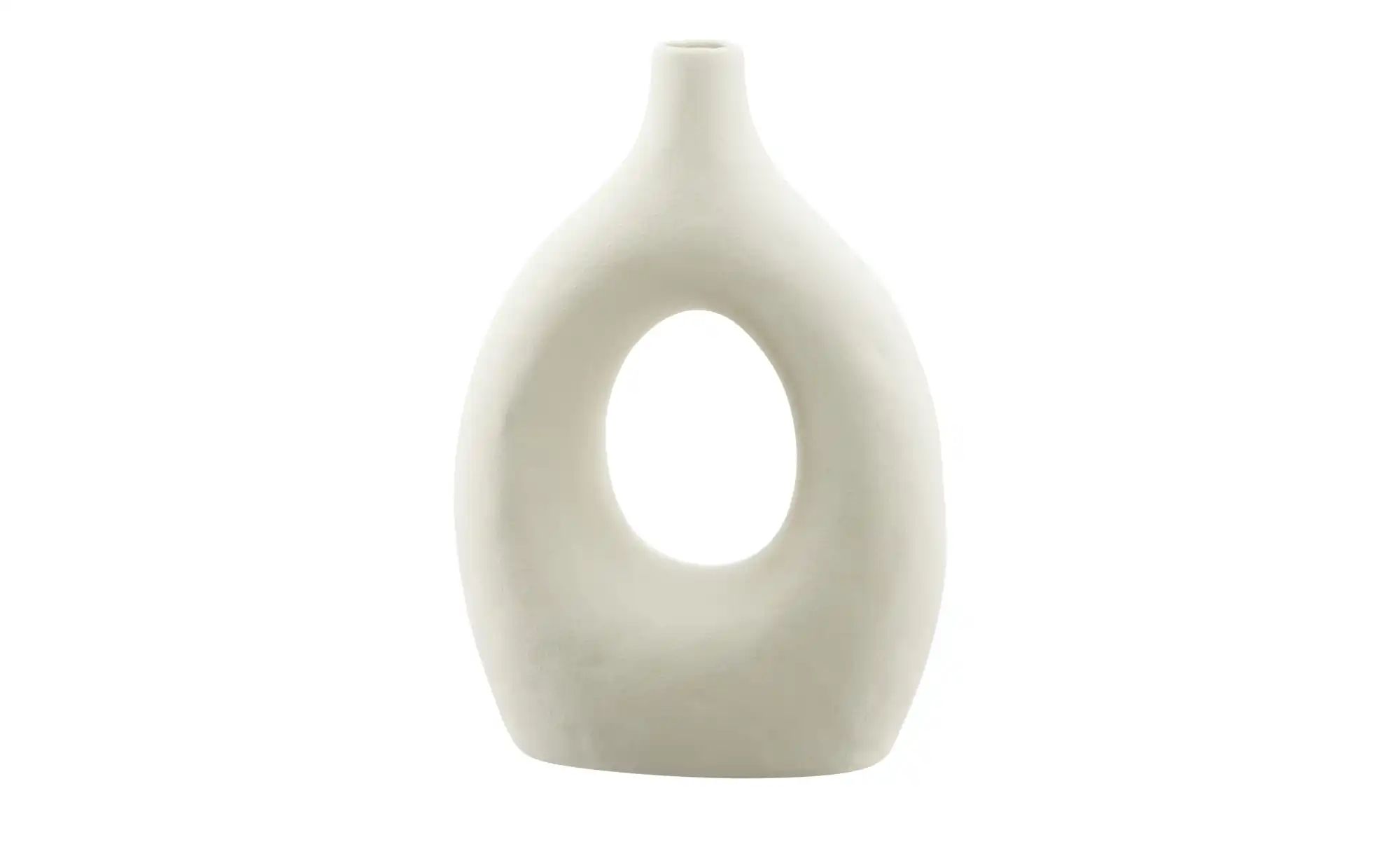 HOME STORY Vase   ¦ weiß ¦ Porzellan ¦ Maße (cm): B: 7 H: 19,7 Accessoires günstig online kaufen