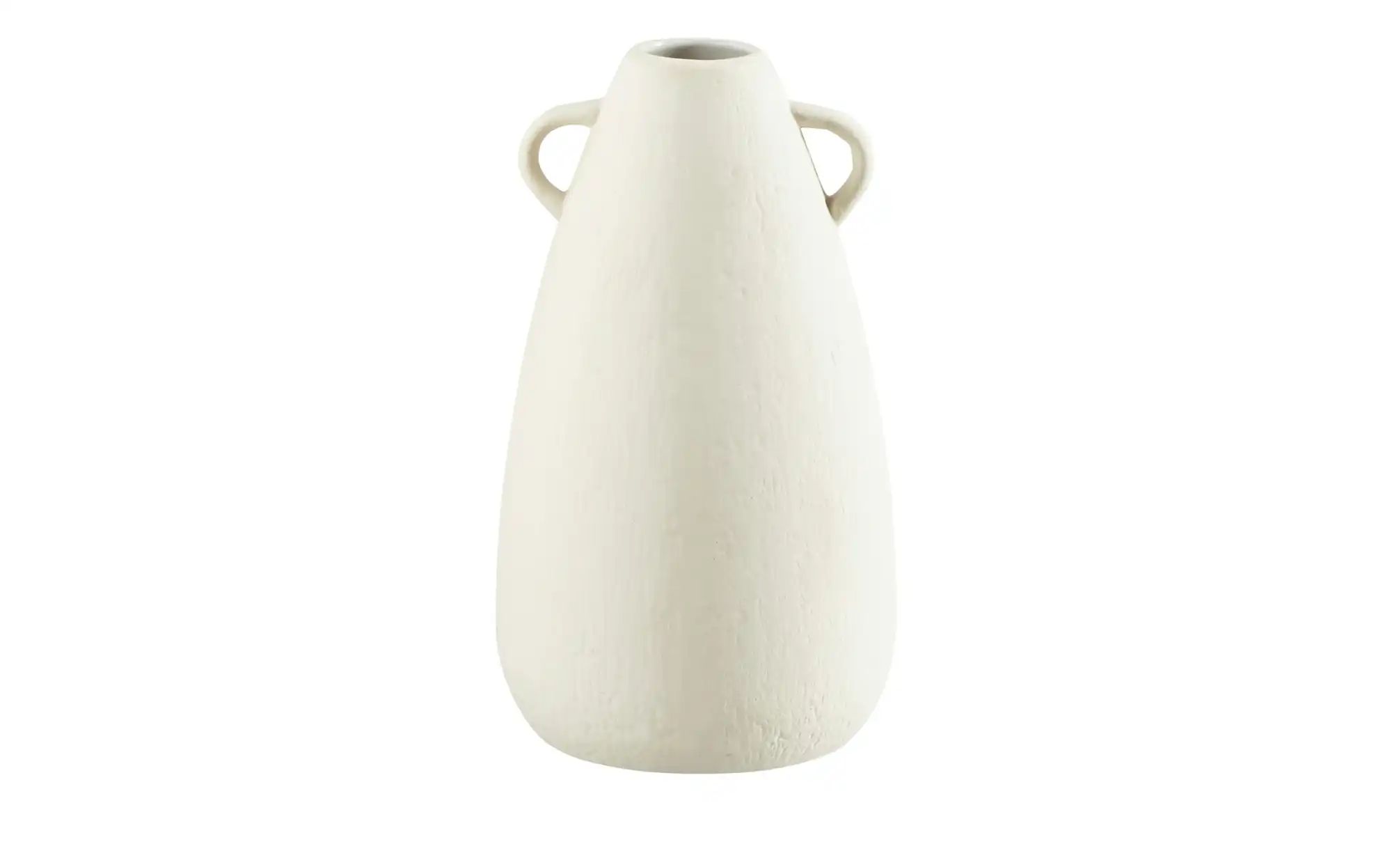 HOME STORY Vase ¦ creme ¦ Steinzeug ¦ Maße (cm): H: 18,42  Ø: 10.8 Accessoi günstig online kaufen