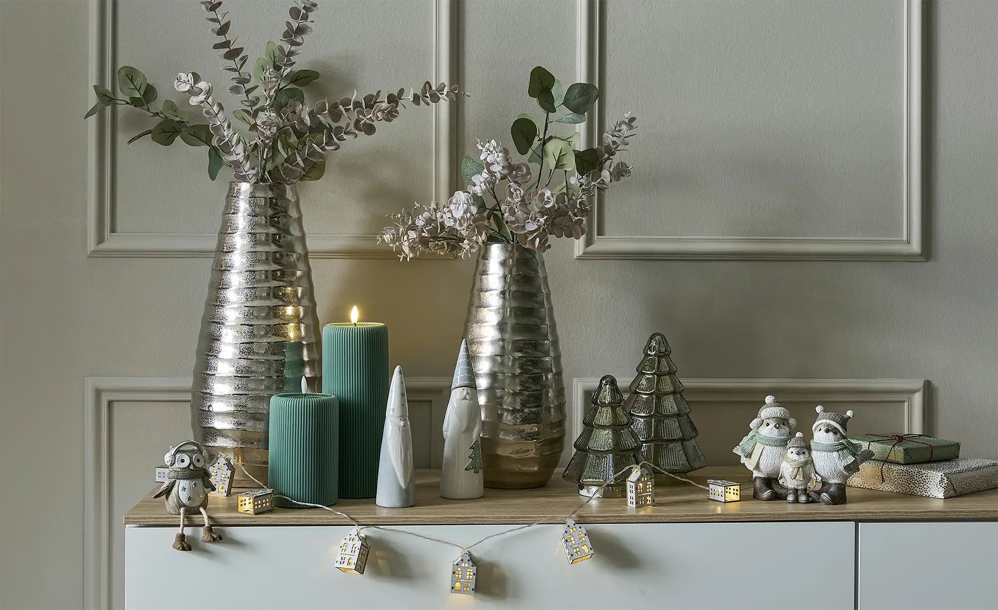 Thumbnail - HOME STORY Deko Bodenvase ¦ weiß ¦ Steingut ¦ Maße (cm): H: 49,5 Ø: 27.5 Accessoires > Vasen - Höffner