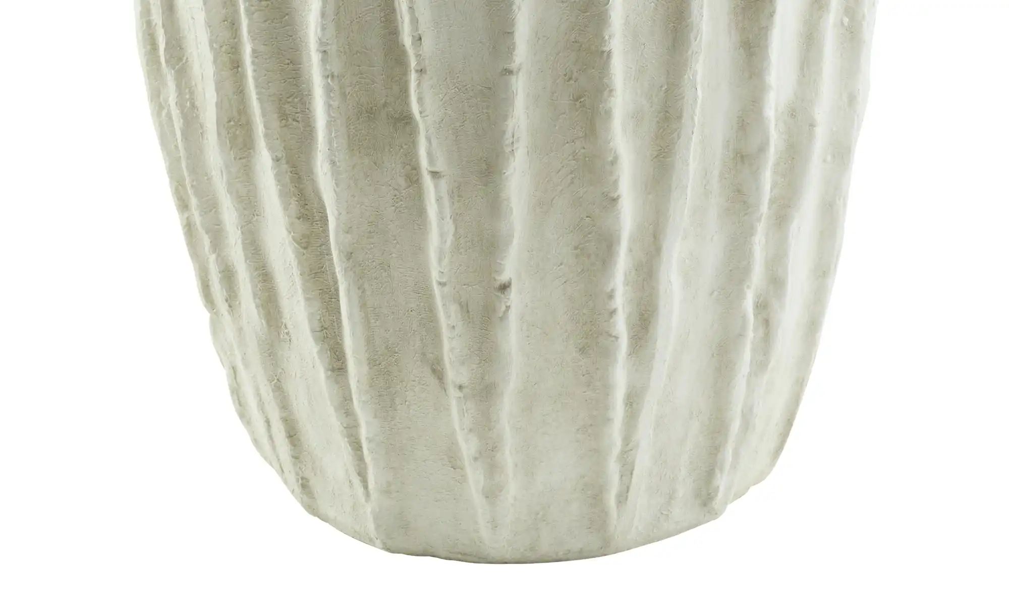 HOME STORY Deko Bodenvase   ¦ weiß ¦ Steingut ¦ Maße (cm): H: 70  Ø: 27.5 A günstig online kaufen