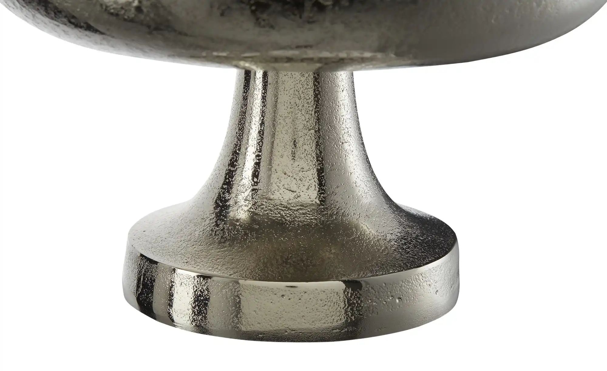 HOME STORY Deko Schale   ¦ silber ¦ Aluminium ¦ Maße (cm): H: 16  Ø: 24 Acc günstig online kaufen