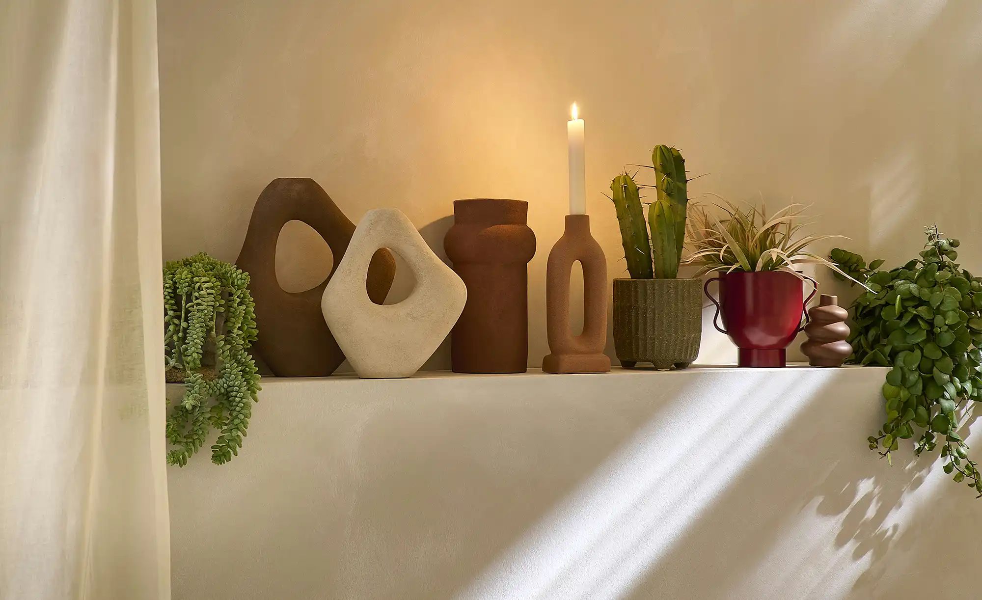 HOME STORY Vase   ¦ weiß ¦ Aluminium ¦ Maße (cm): B: 23,5 H: 25,5 T: 6.0 Ac günstig online kaufen