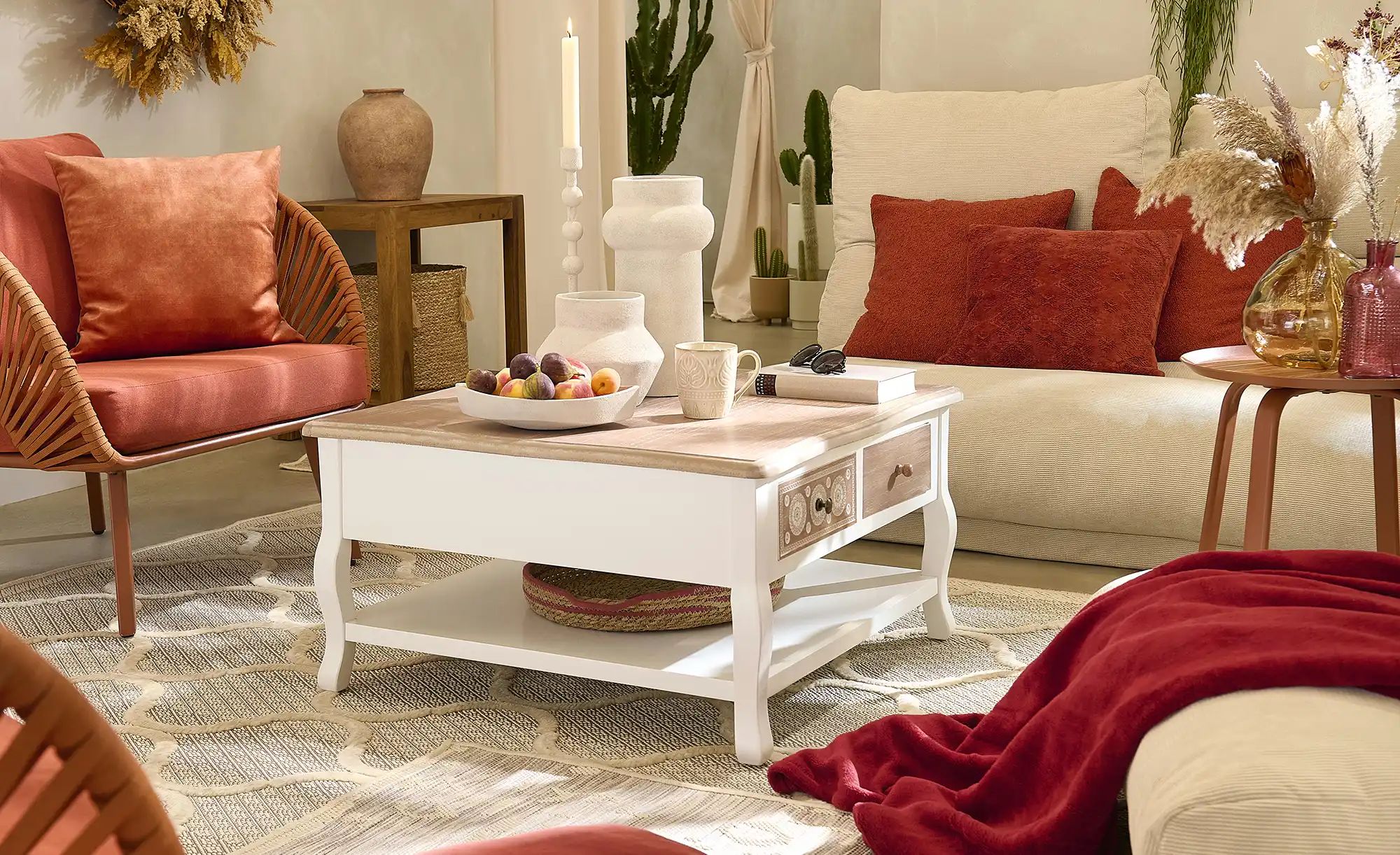 Thumbnail - HOME STORY Vase   ¦ weiß ¦ Aluminium ¦ Maße (cm): H: 33  Ø: 17 Accessoires > Vasen - Höffner
