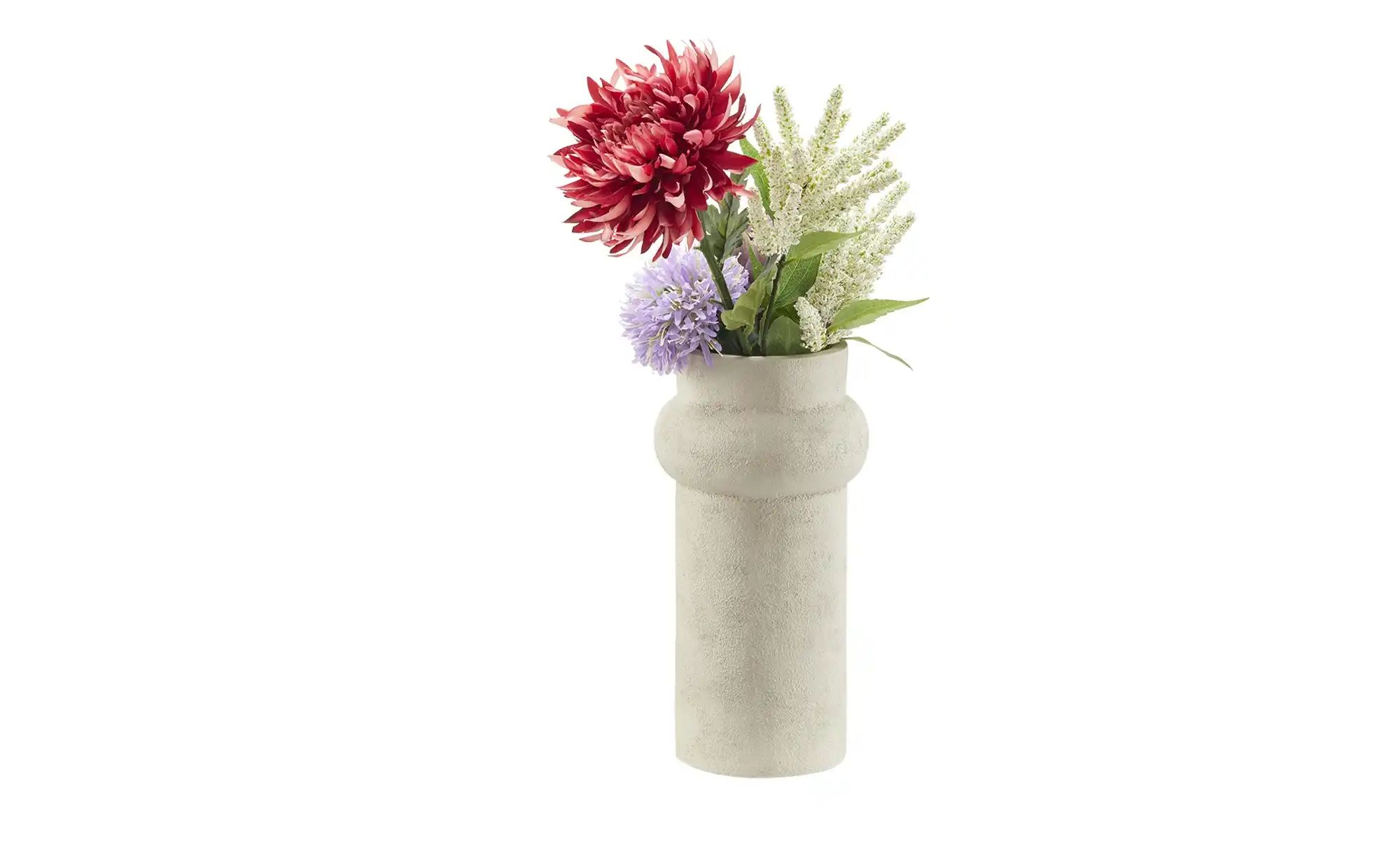 Thumbnail - HOME STORY Vase   ¦ weiß ¦ Aluminium ¦ Maße (cm): H: 33  Ø: 17 Accessoires > Vasen - Höffner