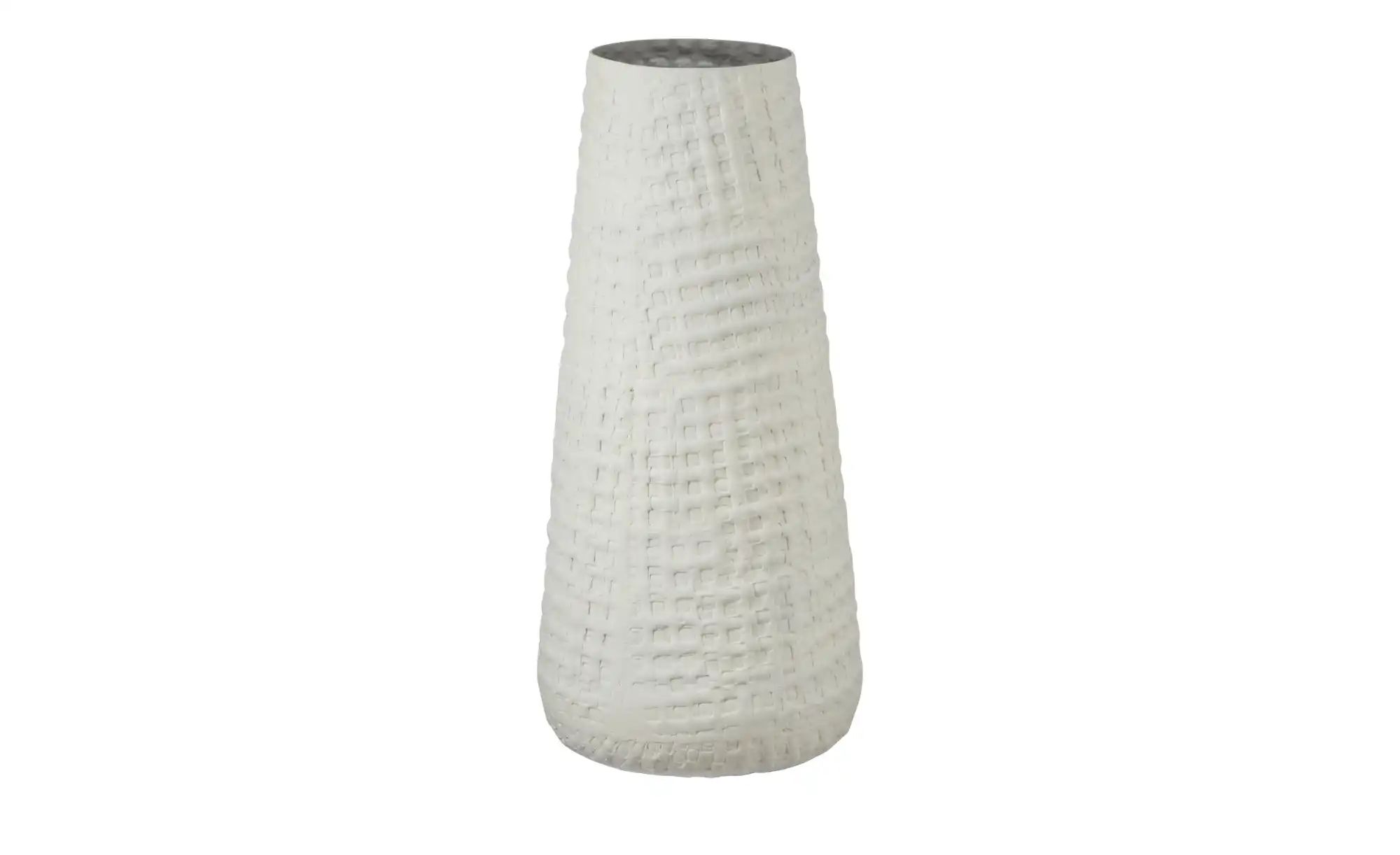 HOME STORY Vase ¦ weiß ¦ Aluminium ¦ Maße (cm): H: 45  Ø: 20 Accessoires > günstig online kaufen