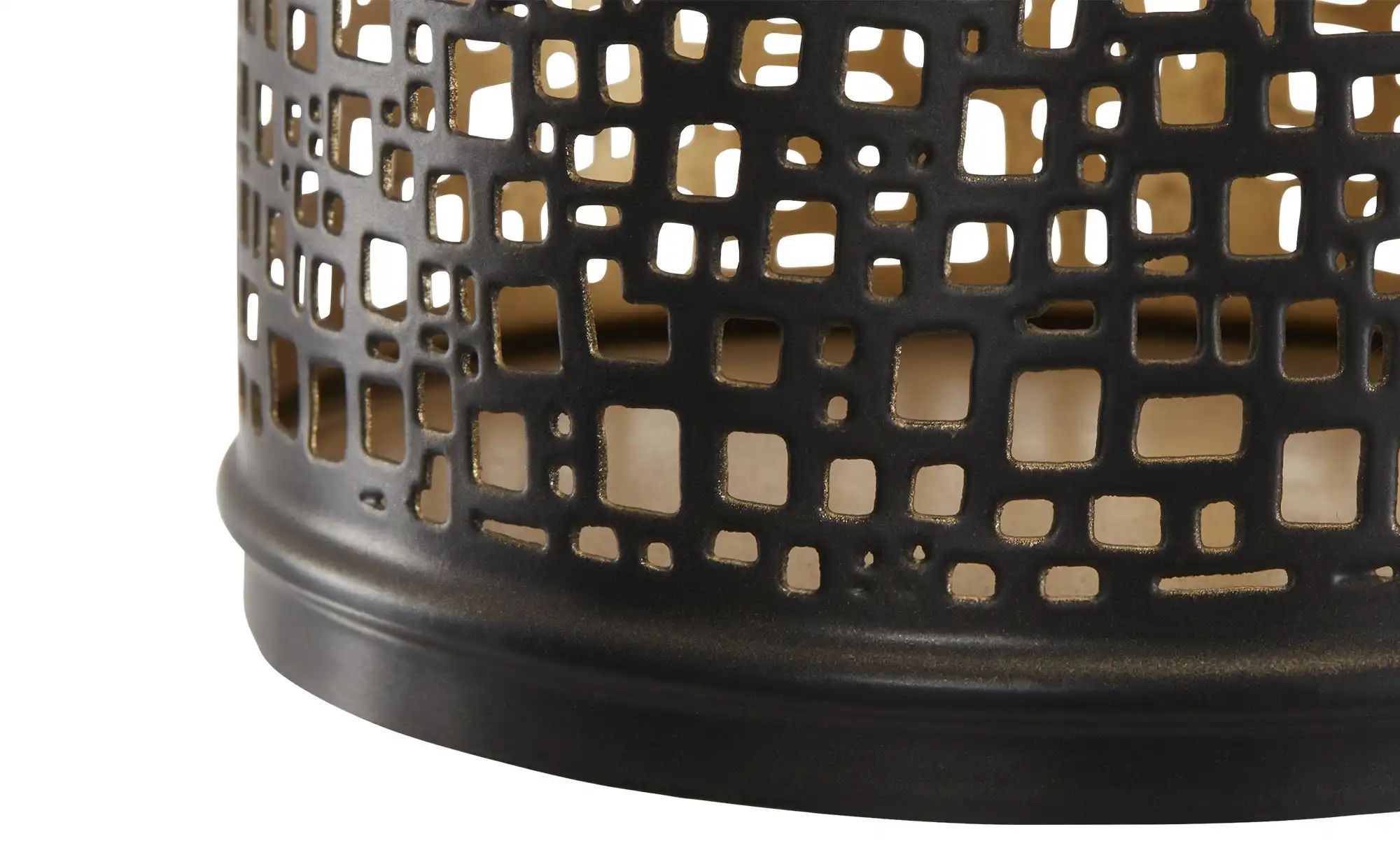 Thumbnail - HOME STORY Teelichthalter ¦ schwarz ¦ Eisen ¦ Maße (cm): H: 10,5 Ø: 10.5 Accessoires > Kerzen & Kerzenständer > Teeli...