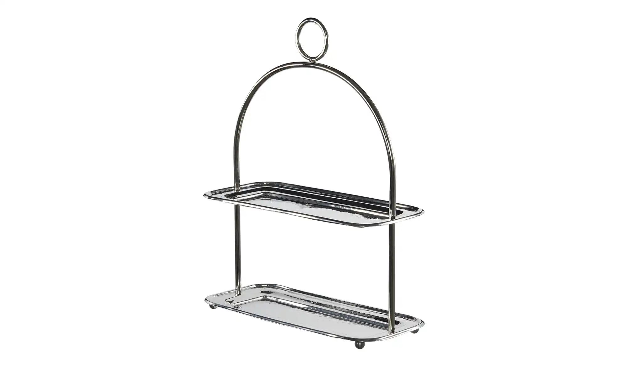 HOME STORY Etagere ¦ silber ¦ Edelstahl ¦ Maße (cm): B: 16 H: 46 Geschirr > günstig online kaufen