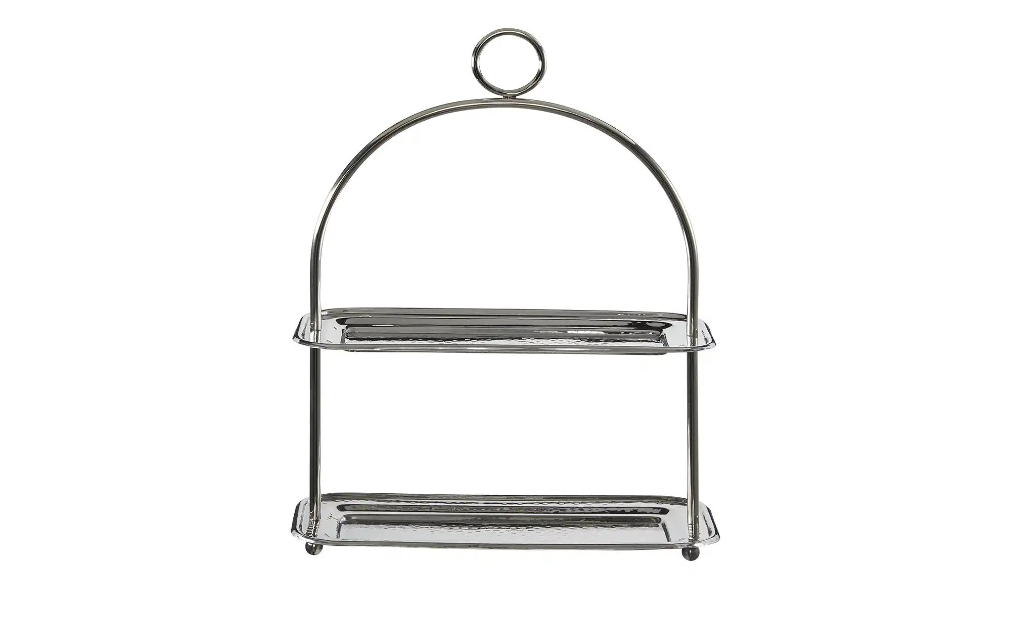 HOME STORY Etagere ¦ silber ¦ Edelstahl ¦ Maße (cm): B: 16 H: 46 Geschirr > günstig online kaufen