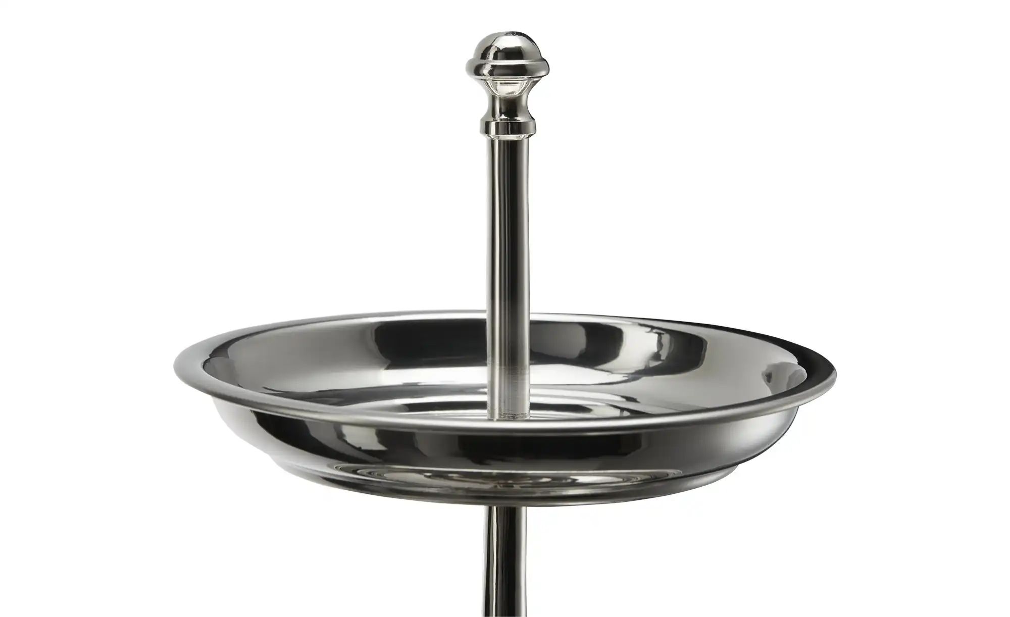 HOME STORY Etagere ¦ silber ¦ Edelstahl ¦ Maße (cm): H: 19  Ø: 13 Geschirr günstig online kaufen