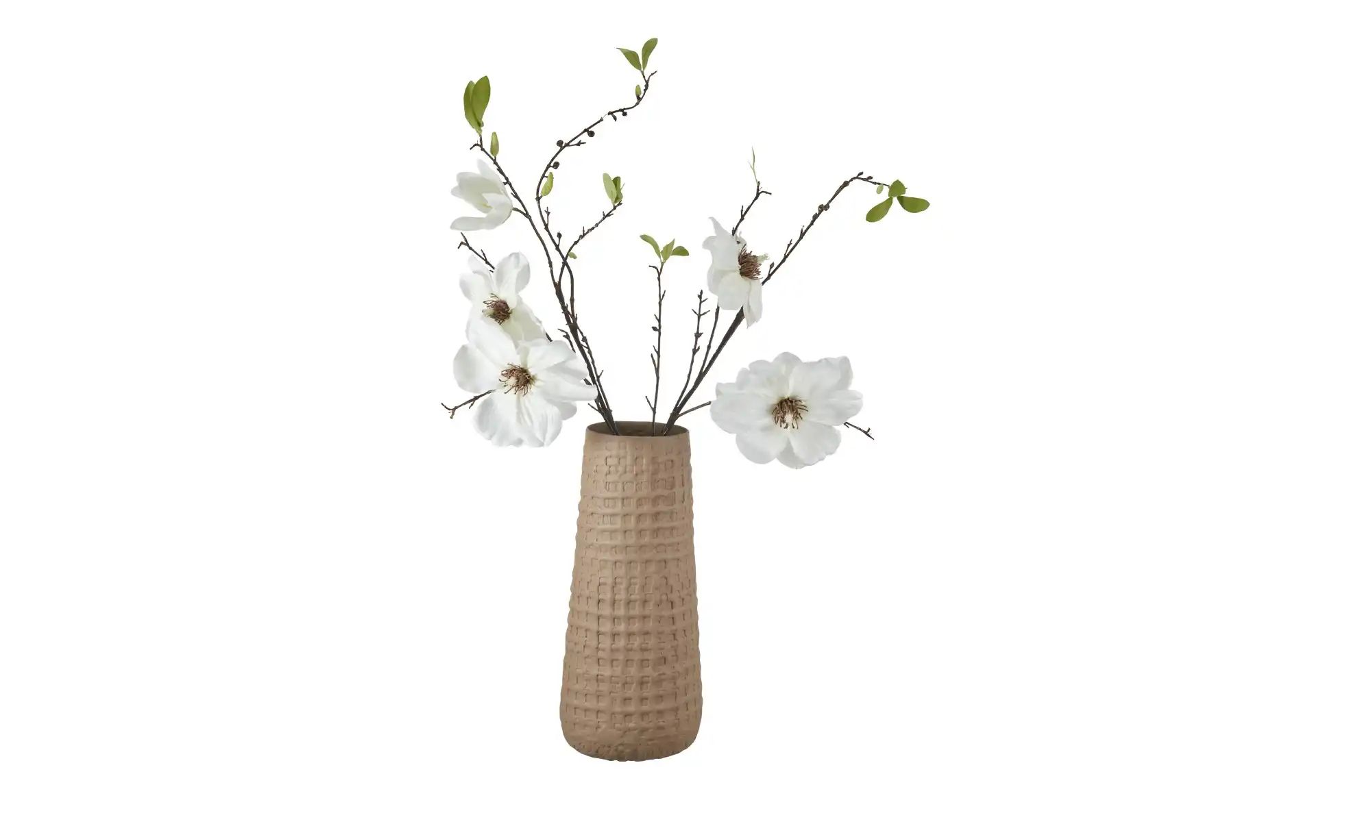 HOME STORY Vase ¦ braun ¦ Aluminium ¦ Maße (cm): H: 34  Ø: 15 Accessoires > günstig online kaufen