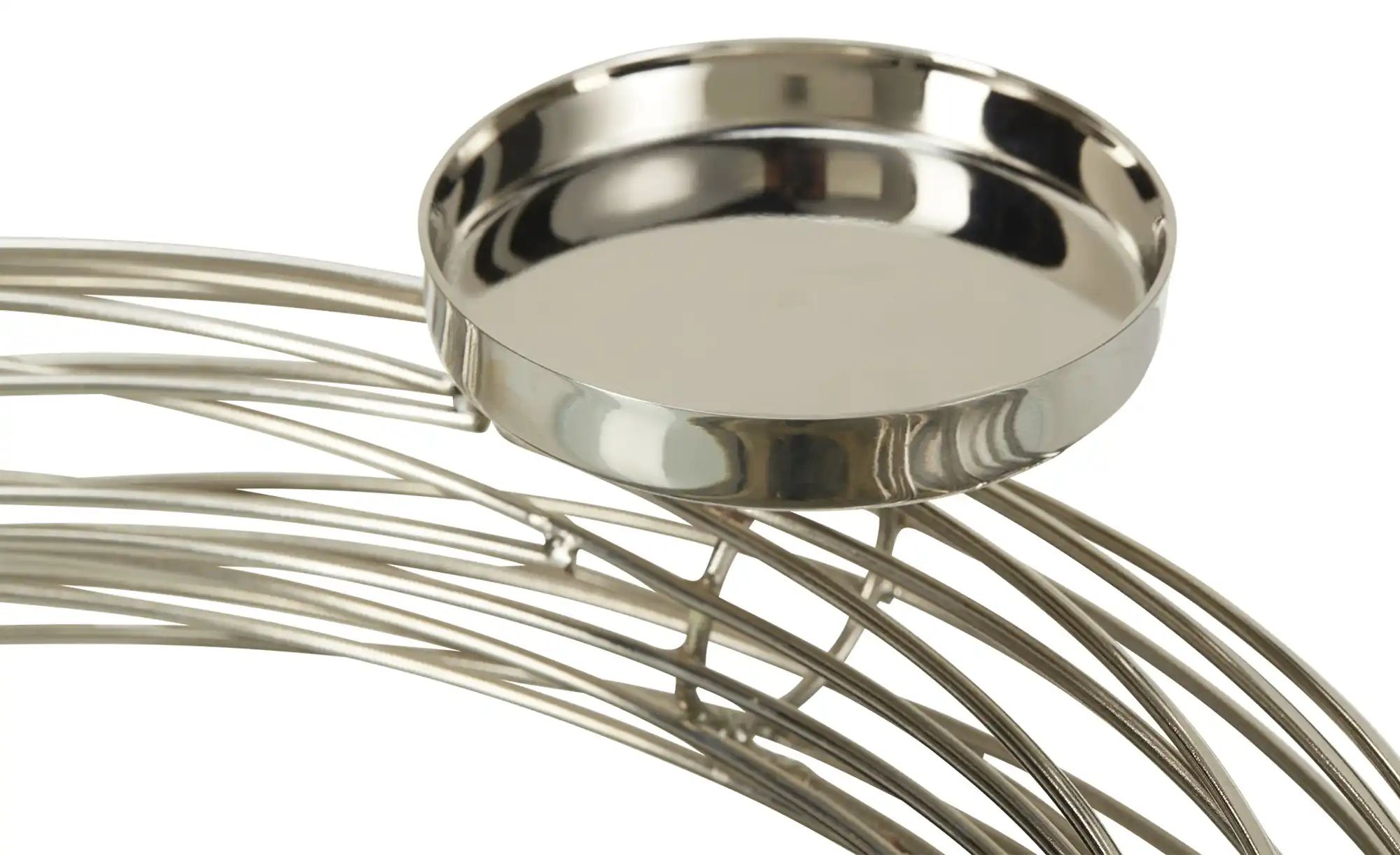 Thumbnail - HOME STORY 4er Kerzenhalter   ¦ silber ¦ Eisen ¦ Maße (cm): H: 7,5  Ø: 36 Weihnachten - Höffner