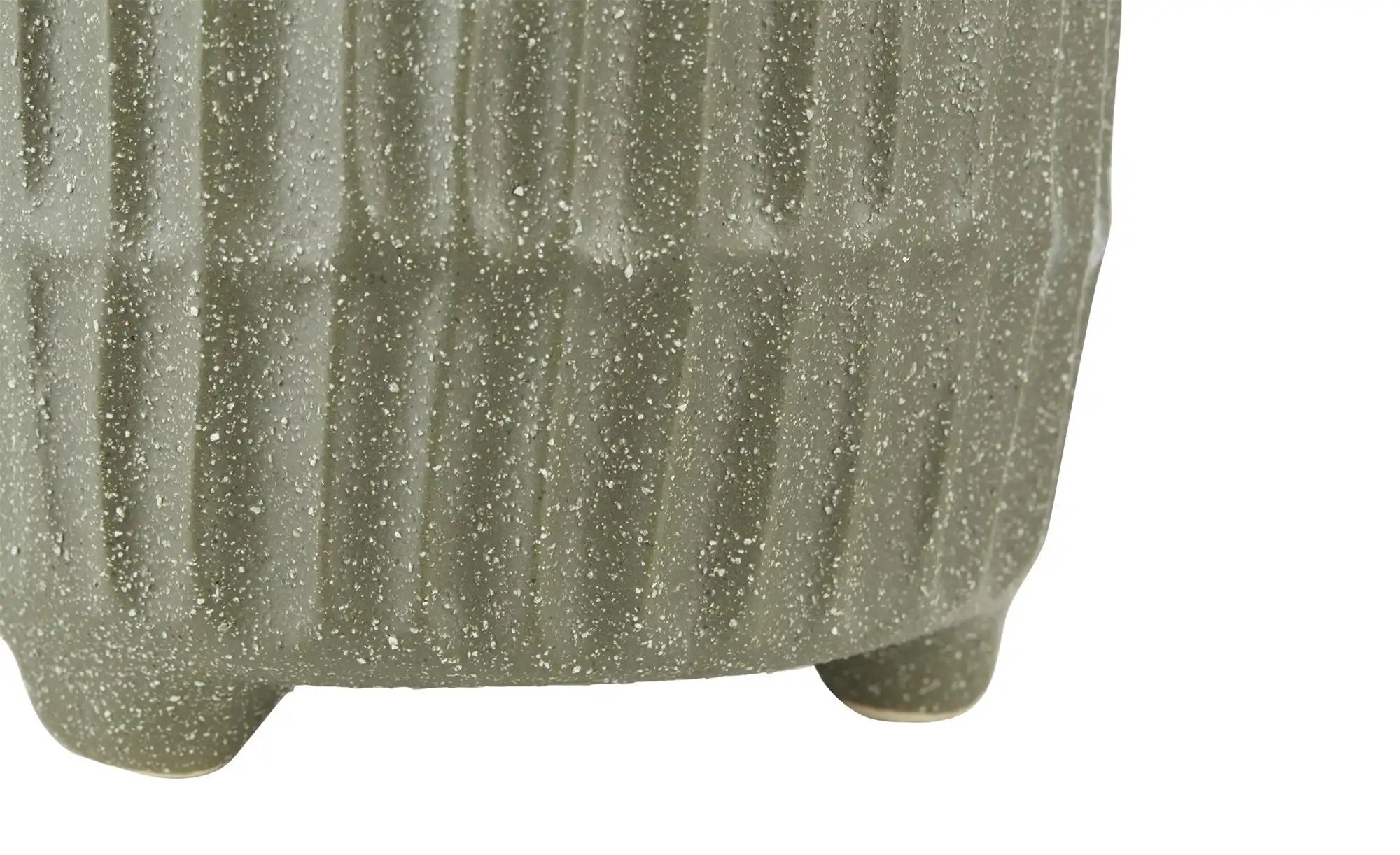 Thumbnail - HOME STORY Übertopf ¦ grün ¦ Steinzeug ¦ Maße (cm): H: 15 Ø: 15 Accessoires > Dekoartikel - Höffner