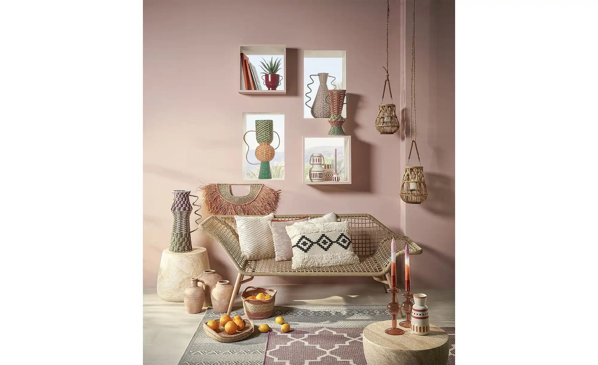 HOME STORY Vase   ¦ braun ¦ Steinzeug ¦ Maße (cm): H: 27,5  Ø: 17.5 Accesso günstig online kaufen