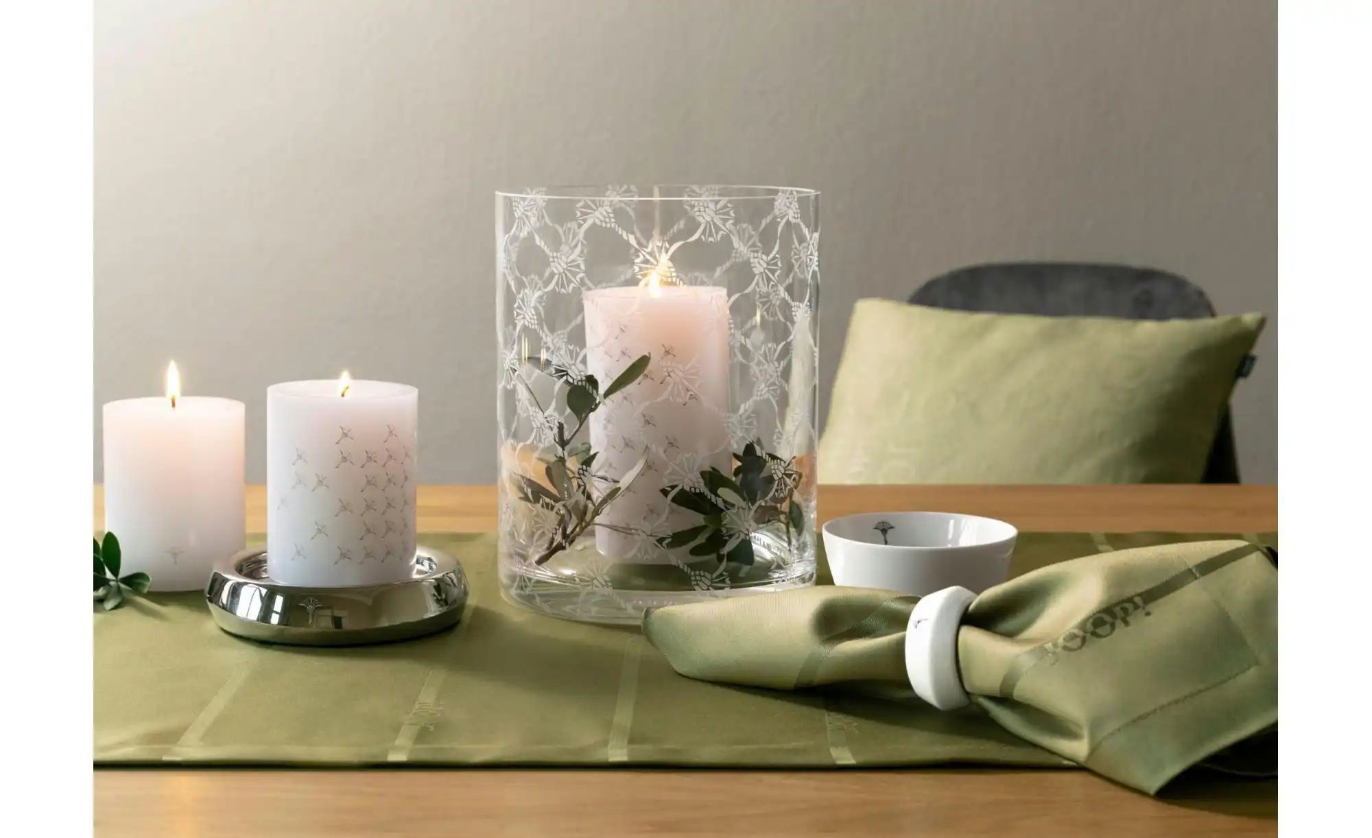 JOOP! Kerzenständer   ¦ transparent/klar ¦ Kunstleder ¦ Maße (cm): B: 10 H: günstig online kaufen